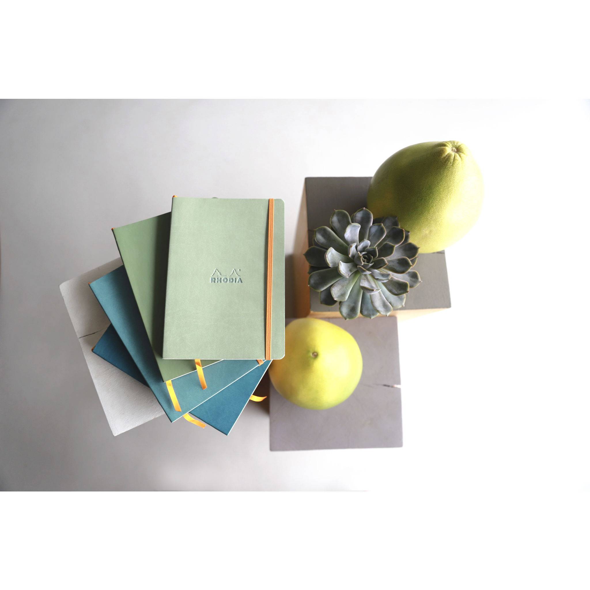 Rhodia Notizbuch A5 Softcover, 80 Bl elfenbein 90g, liniert, Seladon 117375C