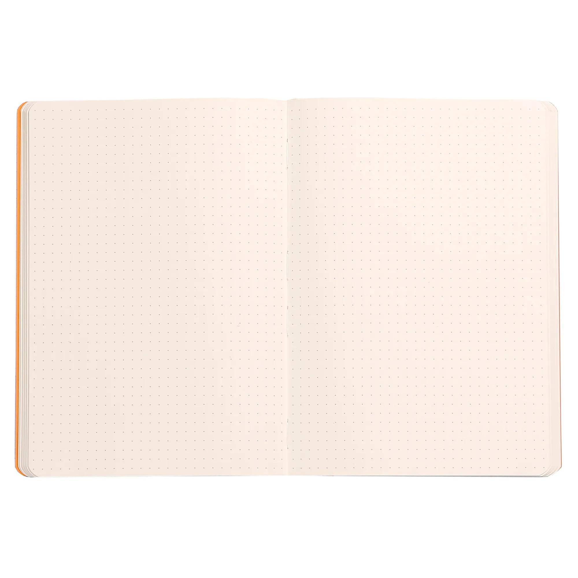 Rhodia Notizbuch A5 Softcover, 80 Bl 90g, dot/kariert, Hauch von Rosa 117439C