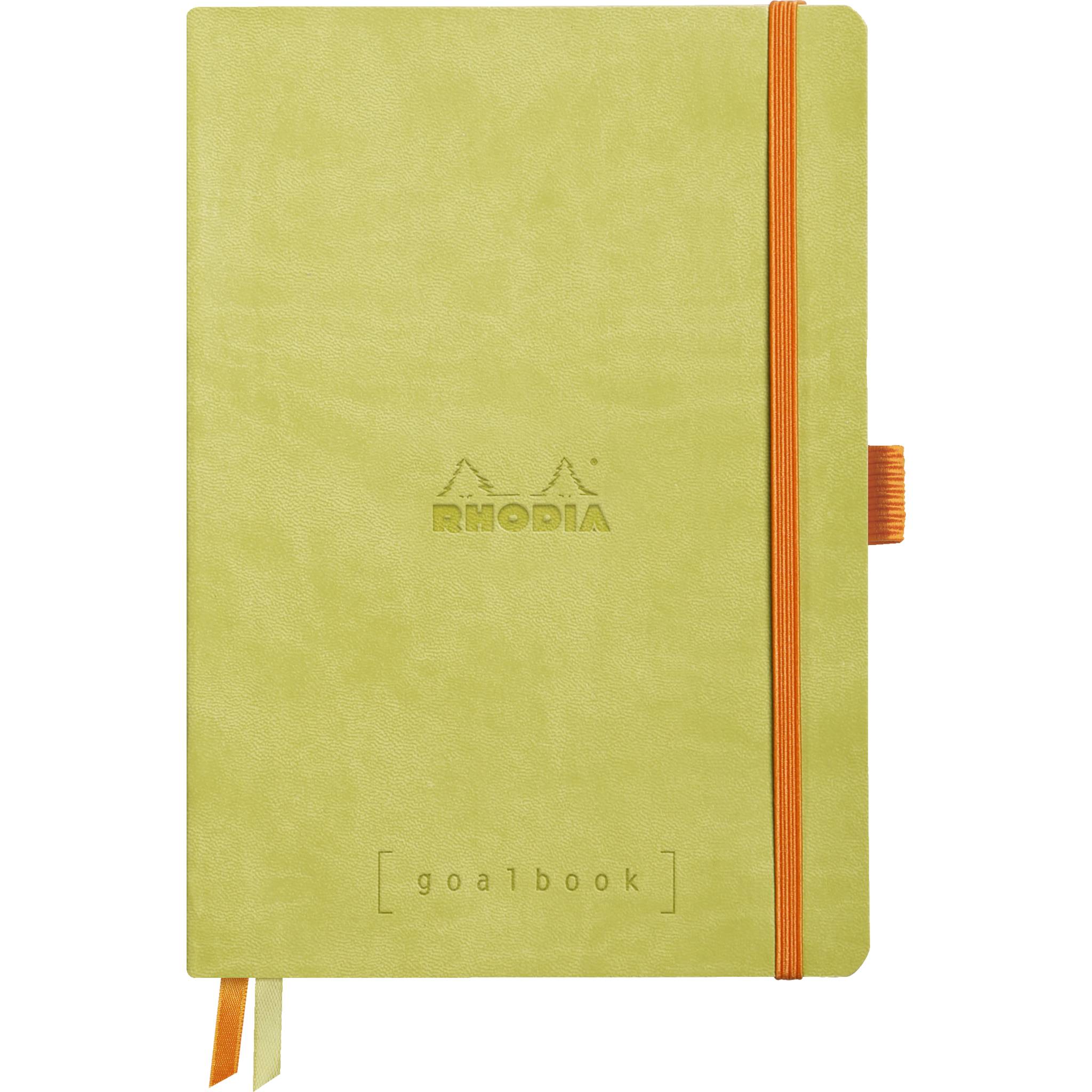 Rhodia Goalbook A5 120 Bl 90g weiß, Dot/punktkariert Anisgrün 117575C