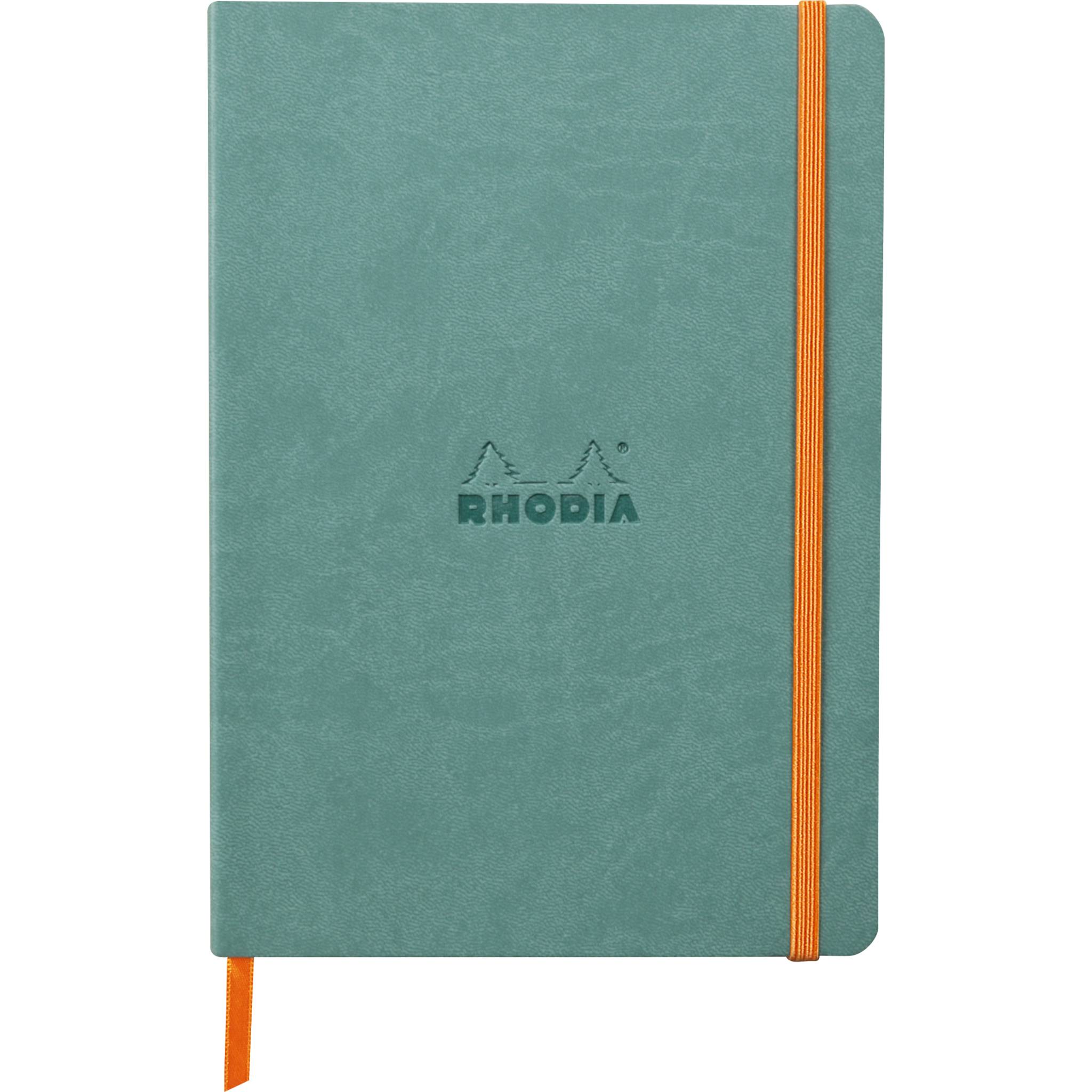 Rhodia Notizbuch A5 Softcover, 80 Bl 90g, dot/punktkariert, Wassergrün 117443C