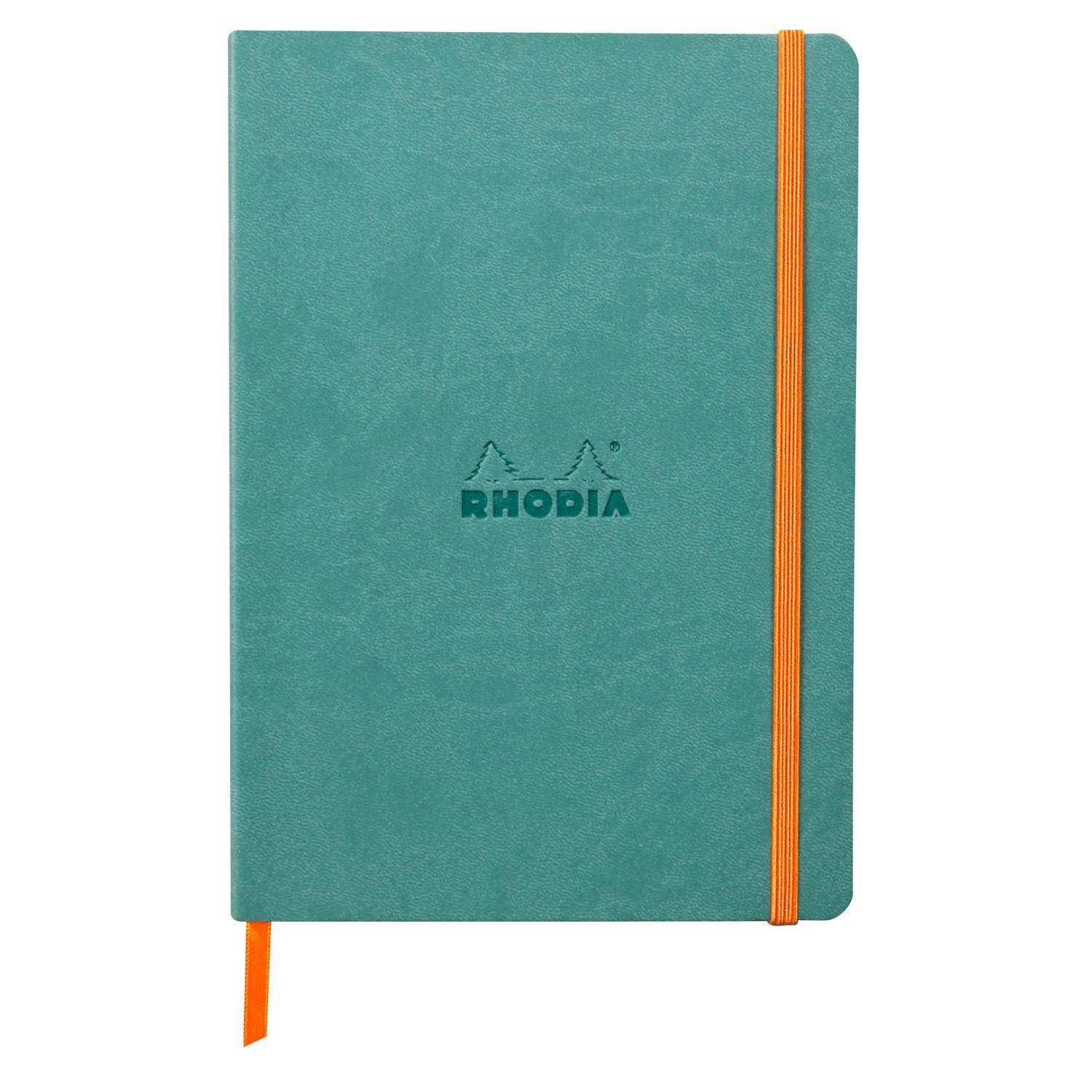 Rhodia Notizbuch A5 Softcover, 80 Bl 90g, dot/punktkariert, Wassergrün 117443C