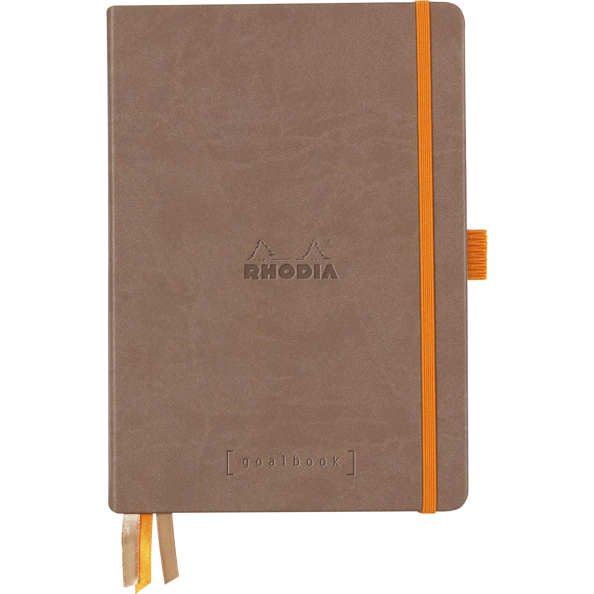 Rhodia Goalbook A5 festem Einband, 120 Bl 90g, Dot/punktkariert Taupe 118573C