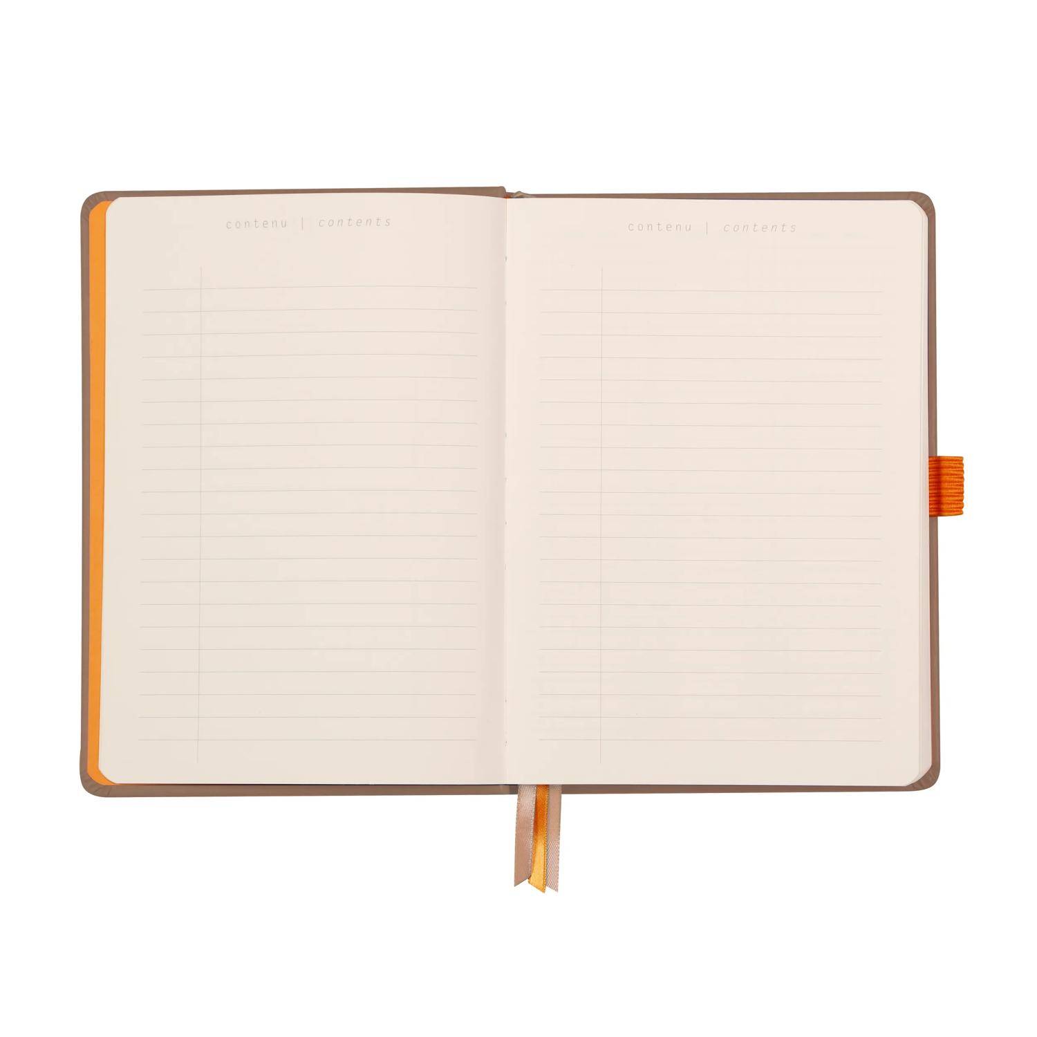 Rhodia Goalbook A5 120 Bl elfenbein 90g, Dot/punktkariert Taupe 118774C