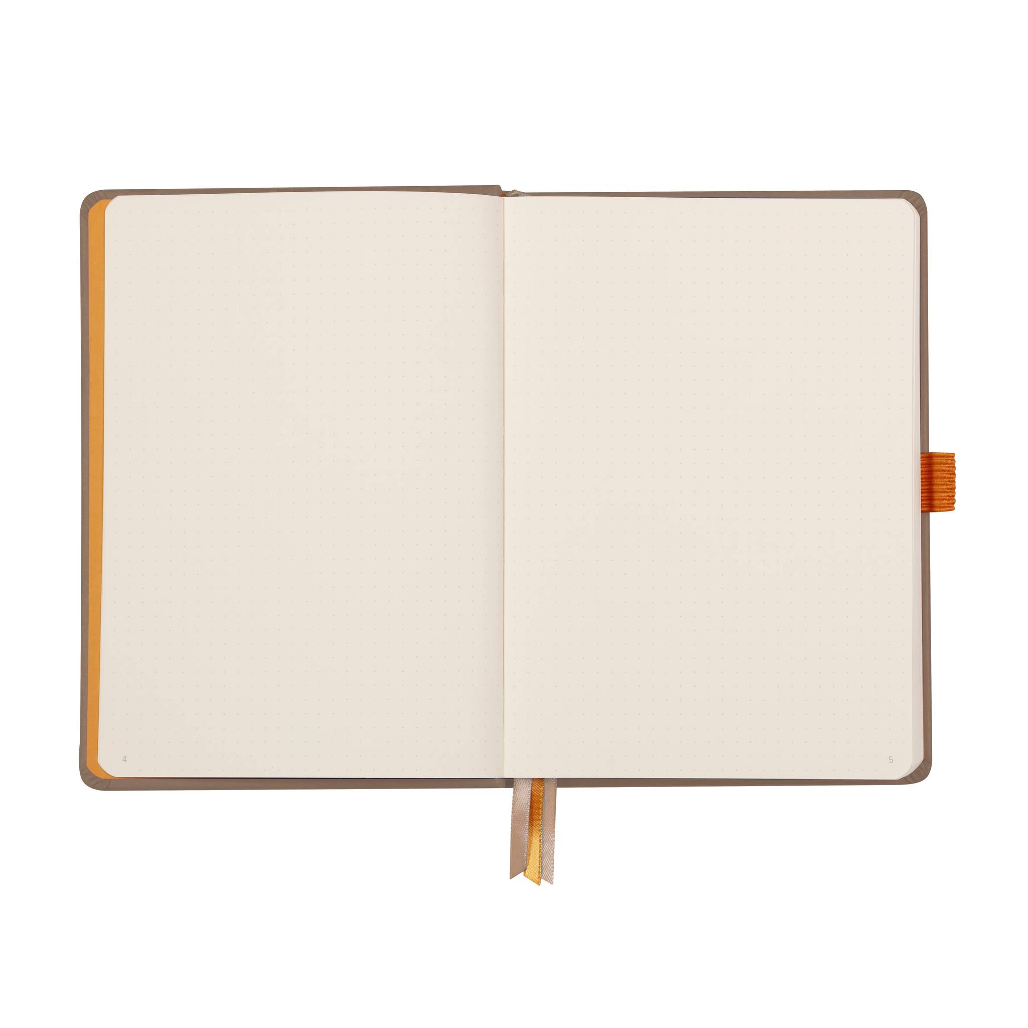 Rhodia Goalbook A5 120 Bl elfenbein 90g, Dot/punktkariert Taupe 118774C