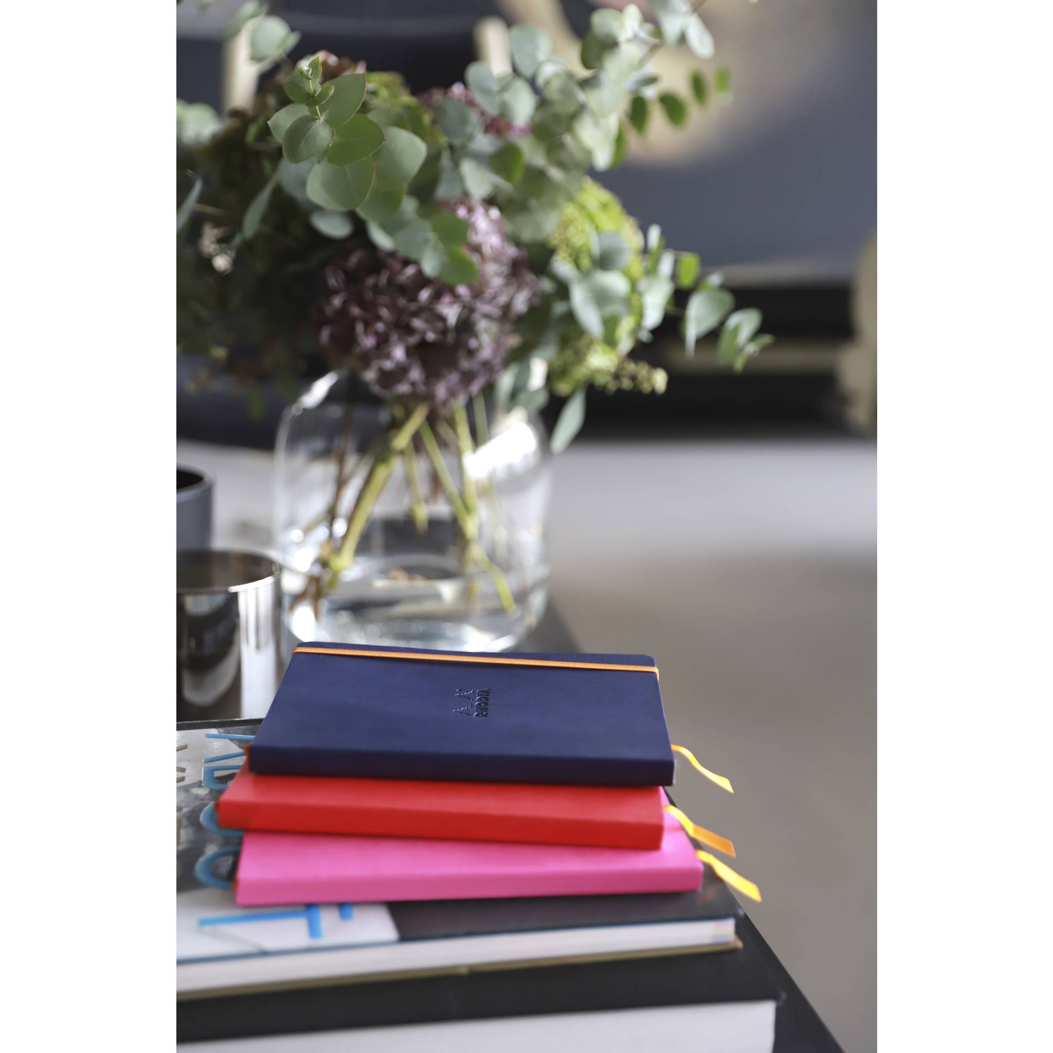 Rhodia Notizbuch A5 Softcover, 80 Bl 90g, dot/kariert, Mitternachtsblau 117444C