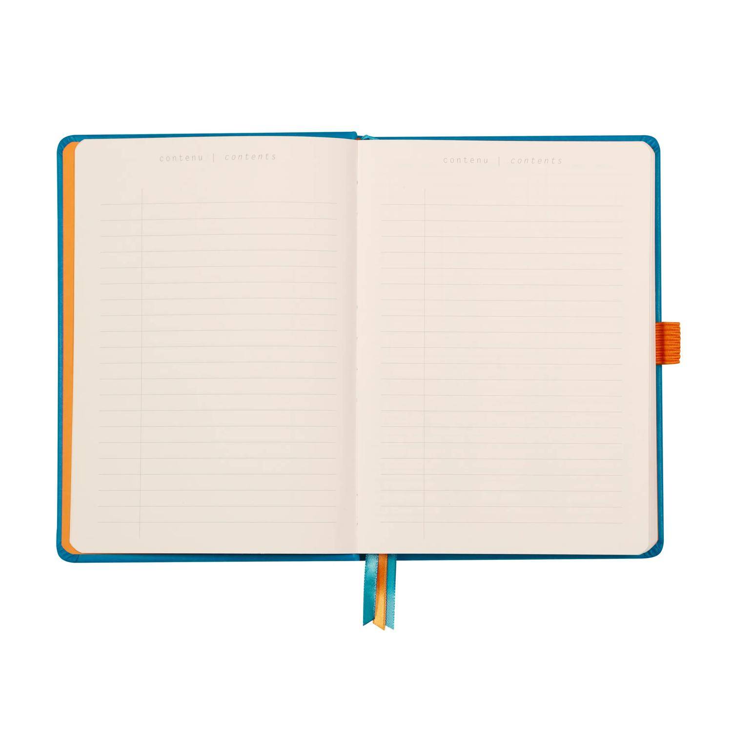 Rhodia Goalbook A5 120 Bl elfenbein 90g, Dot/punktkariert Türkis 118777C