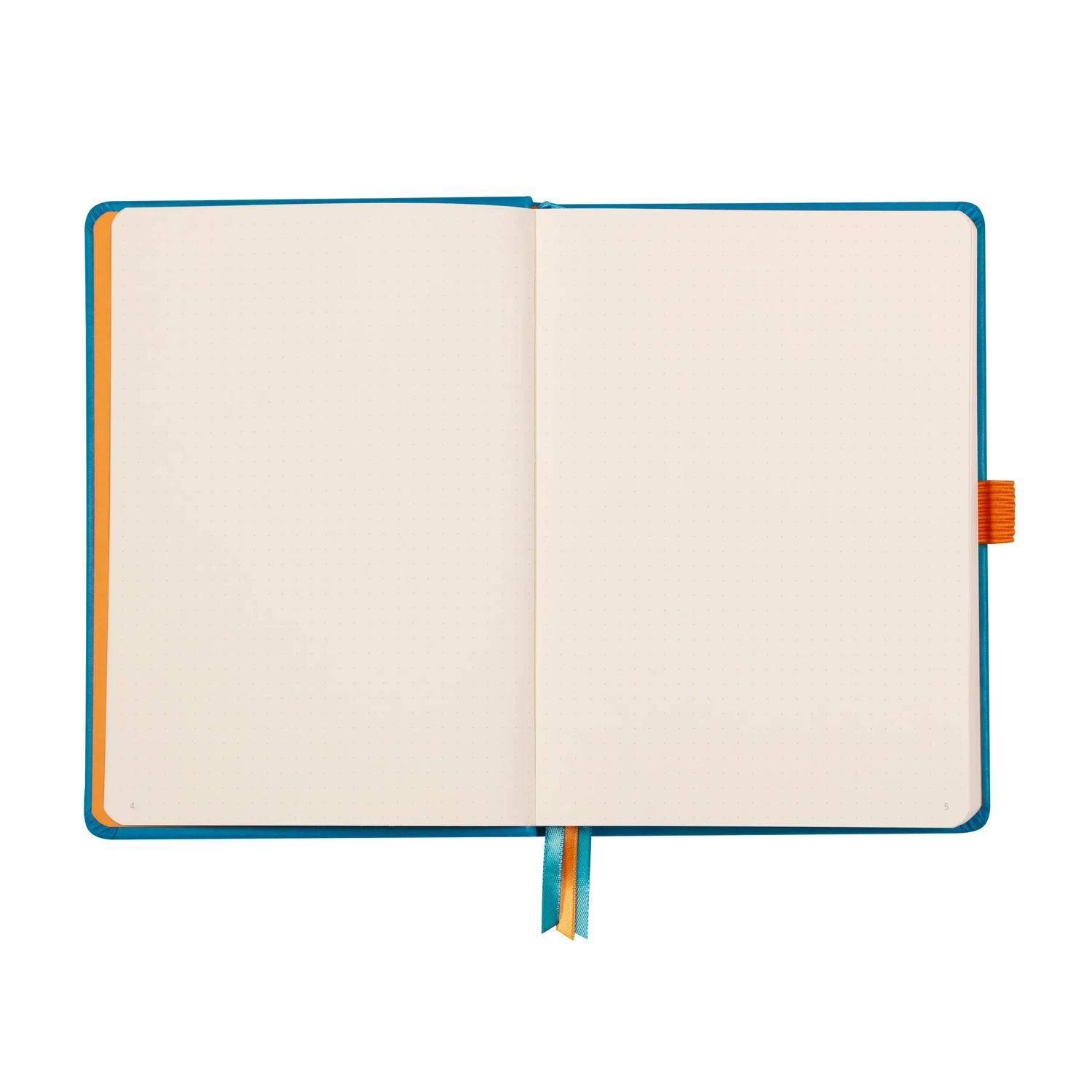 Rhodia Goalbook A5 120 Bl elfenbein 90g, Dot/punktkariert Türkis 118777C