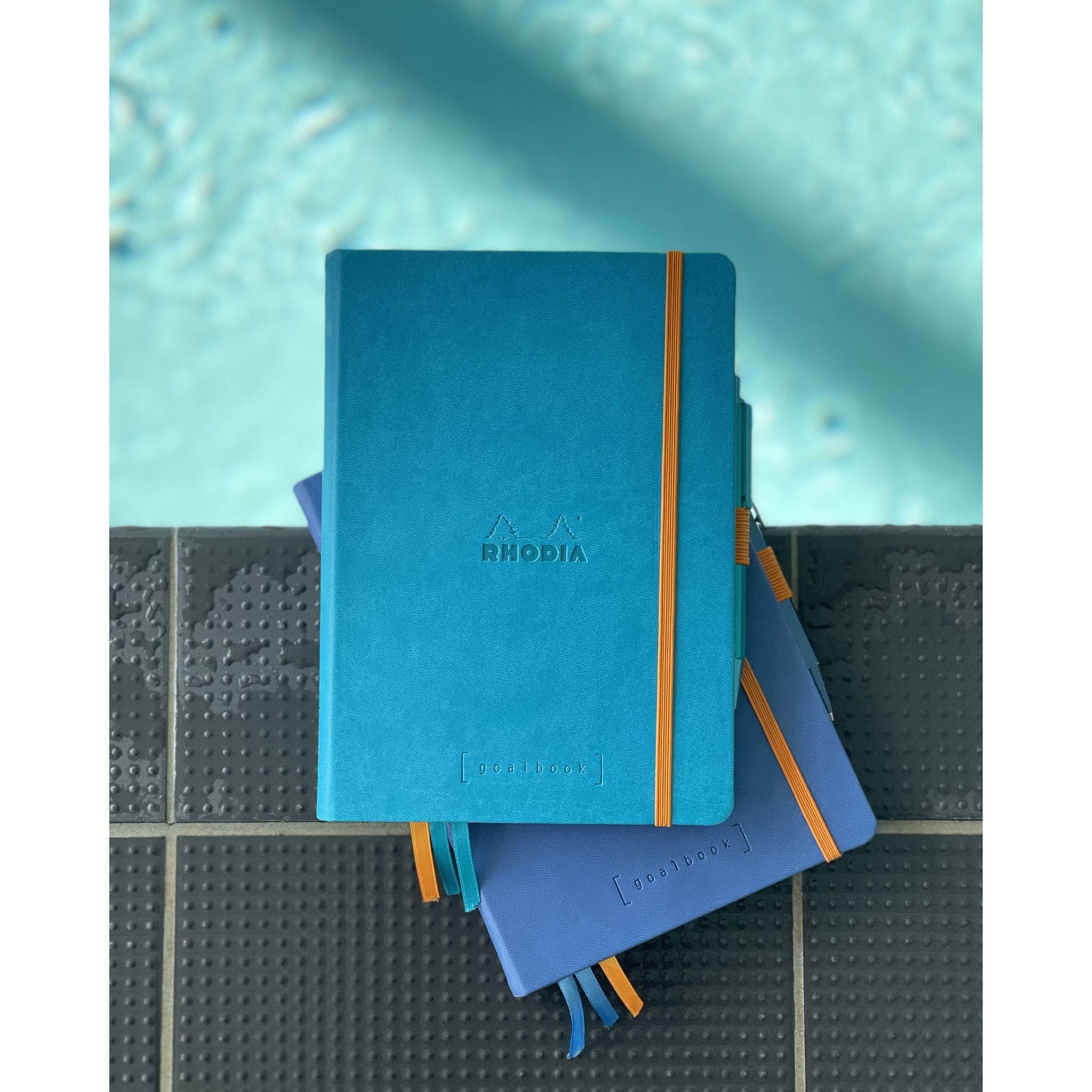 Rhodia Goalbook A5 120 Bl elfenbein 90g, Dot/punktkariert Türkis 118777C