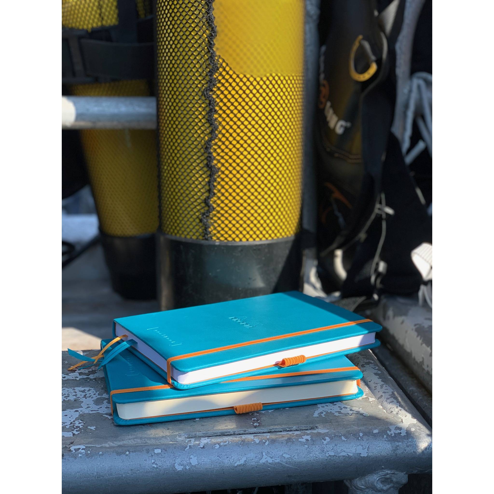 Rhodia Goalbook A5 120 Bl elfenbein 90g, Dot/punktkariert Türkis 118777C