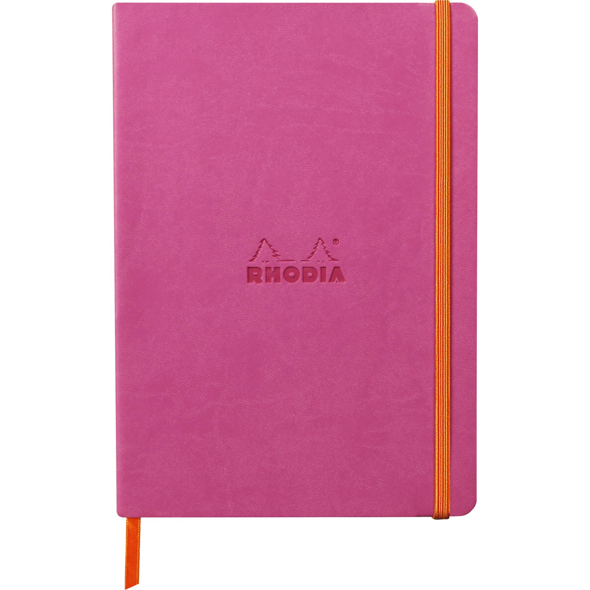 Rhodia Notizbuch A5 Softcover, 80 Bl elfenbein 90g, liniert, Fuchsia 117379C