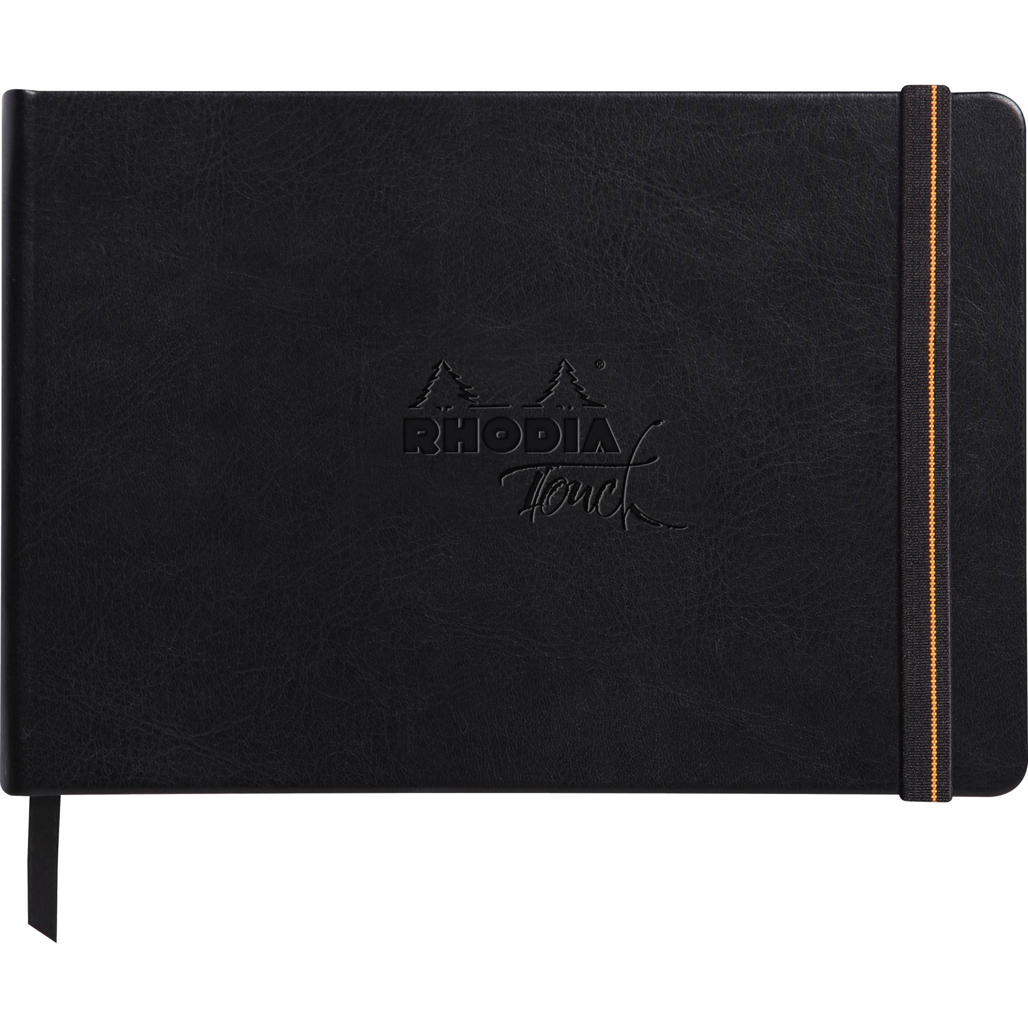 Rhodia Rhodia Touch Carb'On book fest A5 56 Blatt blanko 120g - Schwarz 116116C