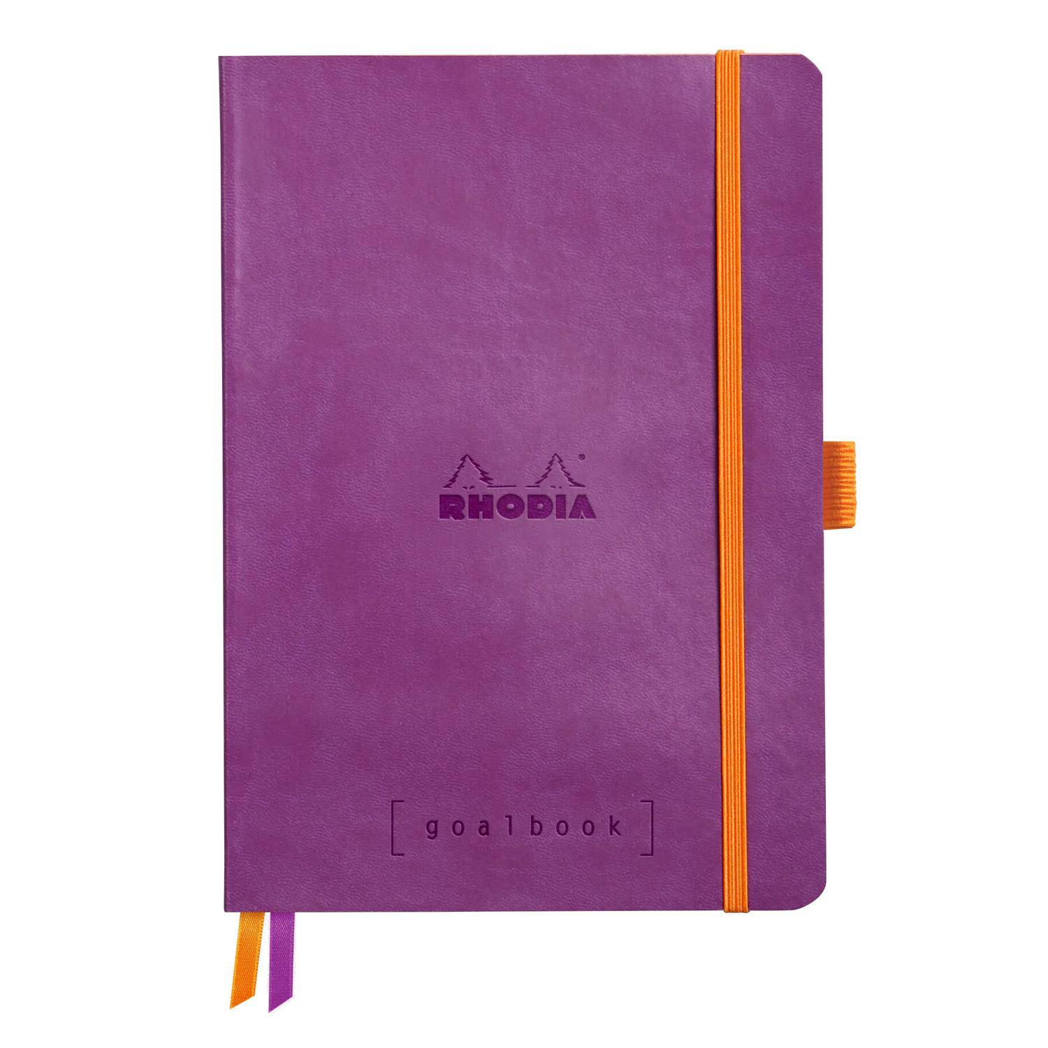 Rhodia Goalbook A5 120 Bl 90g weiß, Dot/punktkariert Violett 117579C
