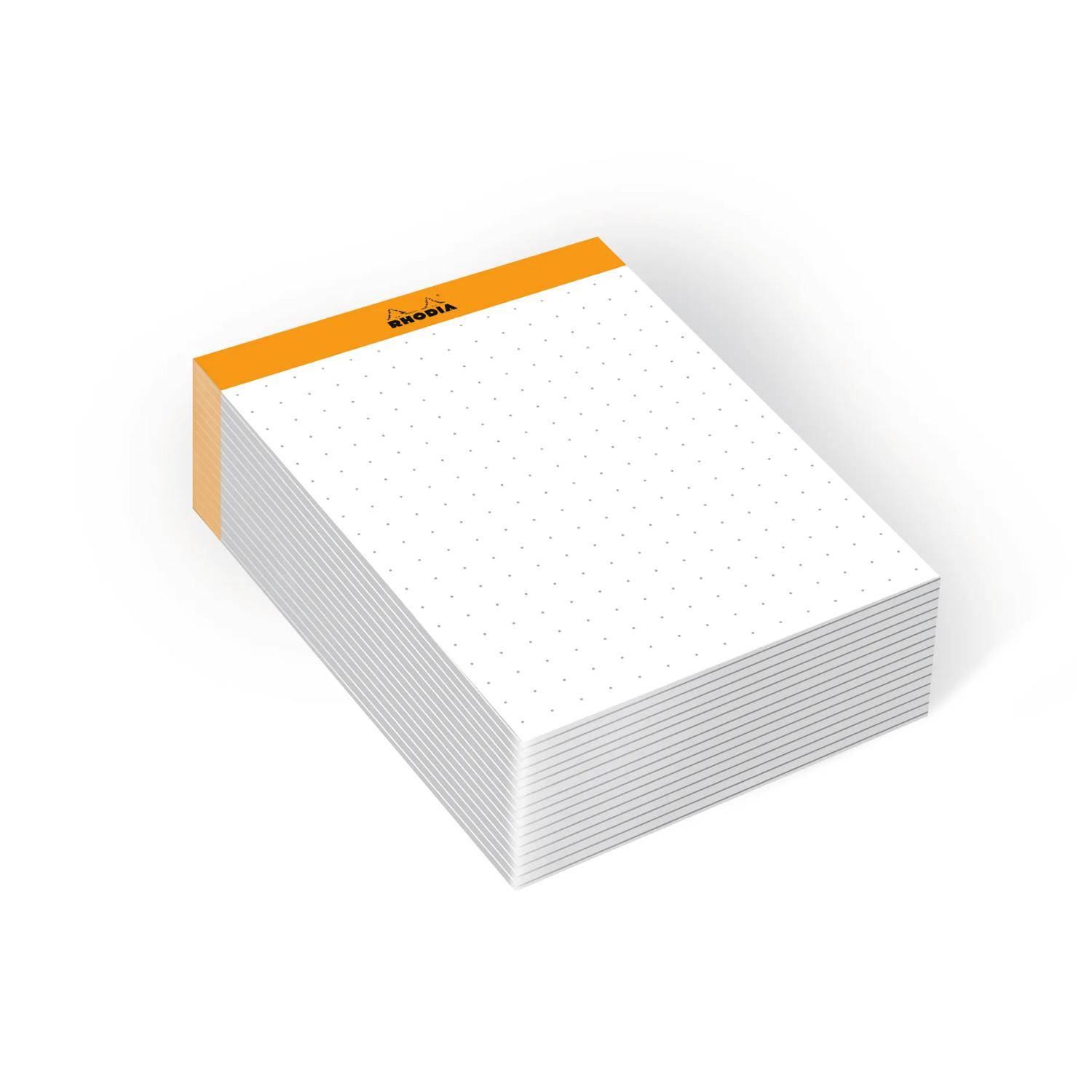 Rhodia Memoblock N°13 (10,5 x 14,8 cm) punktkariert 240 Blatt - Orange 194048C