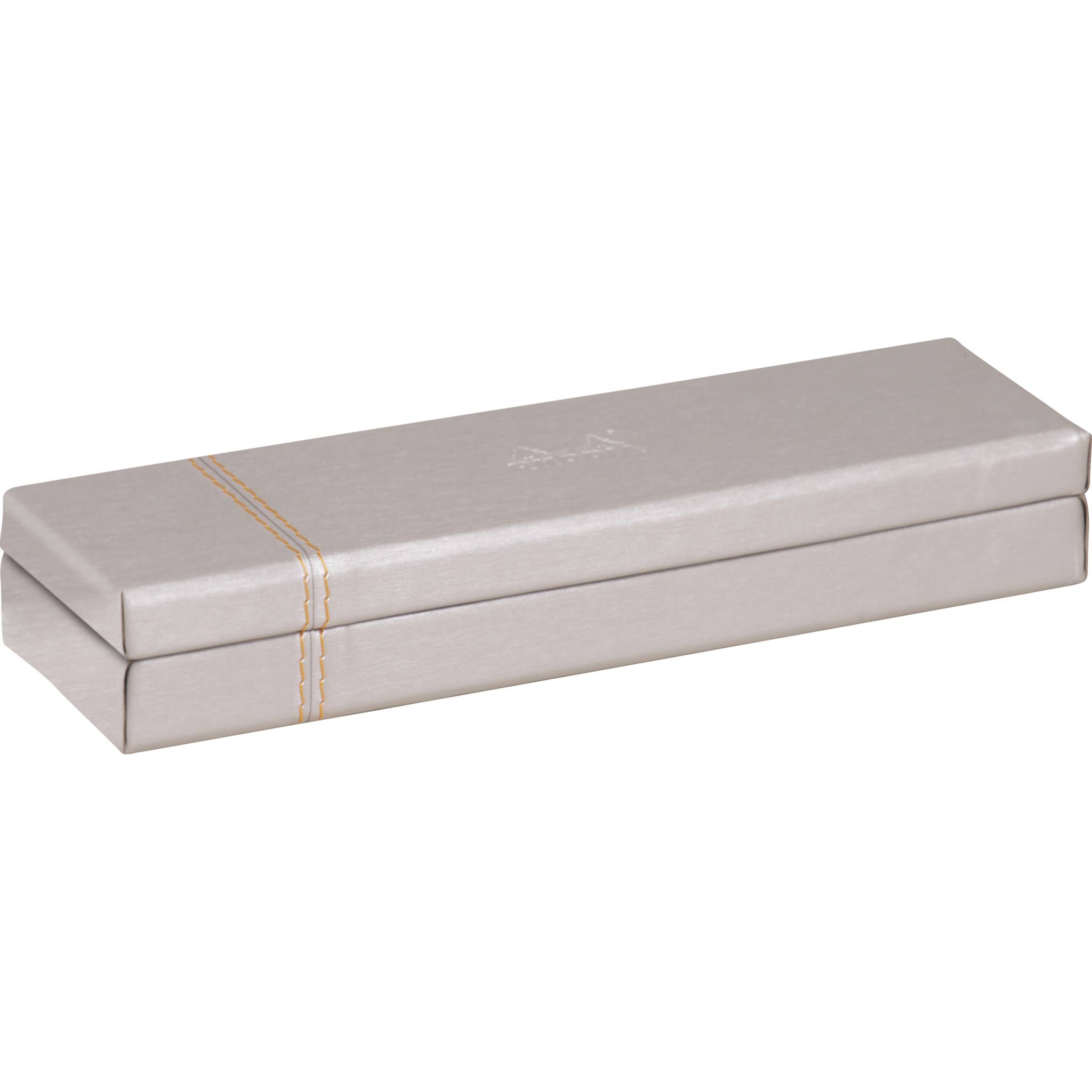 Rhodia Rhodiarama Stiftebox aus Kunstleder, 21x5,5x3cm - Silber 318871C