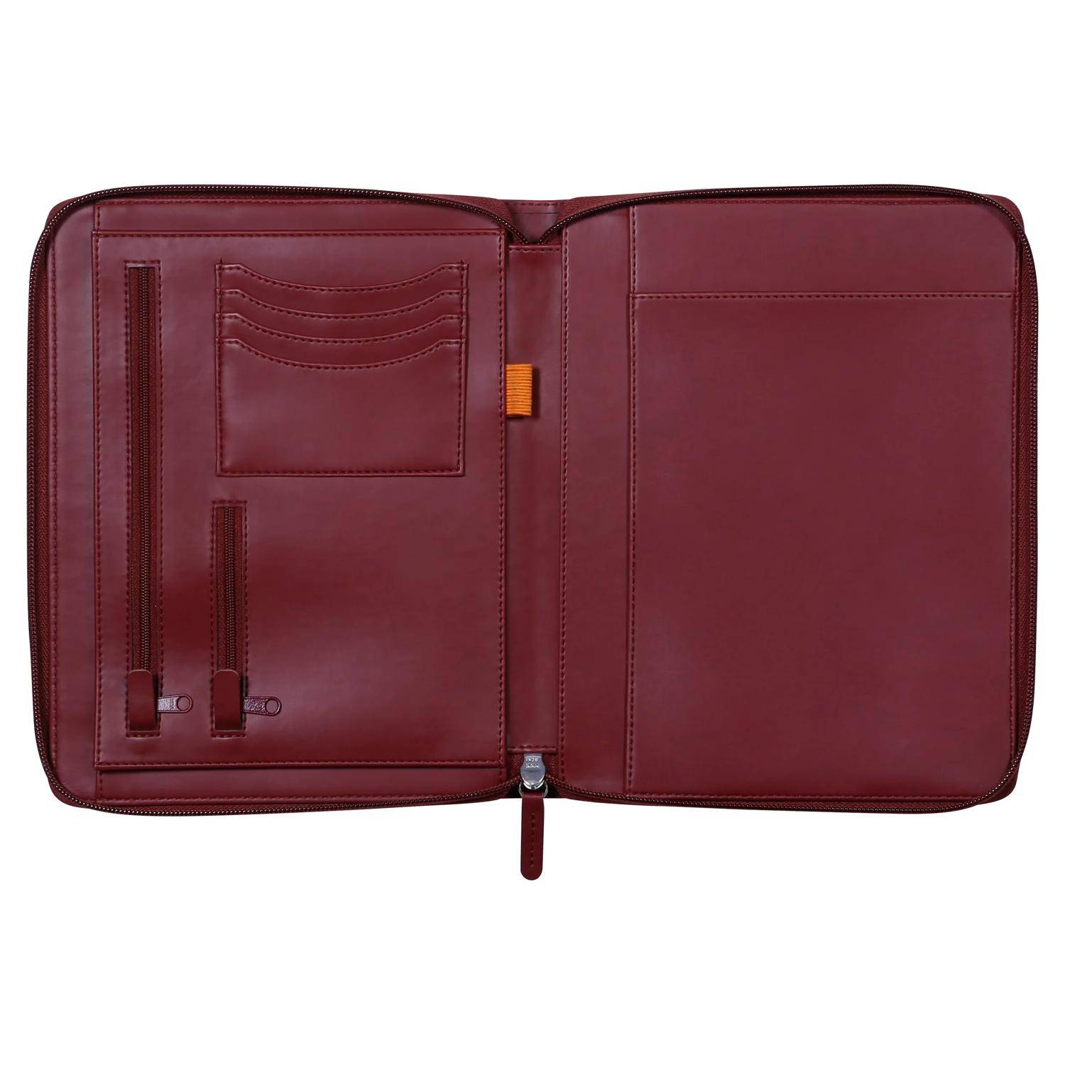Rhodia Konferenzmappe, kleines Modell 19,5x25,5 cm, für Block A5 Weinrot 168107C