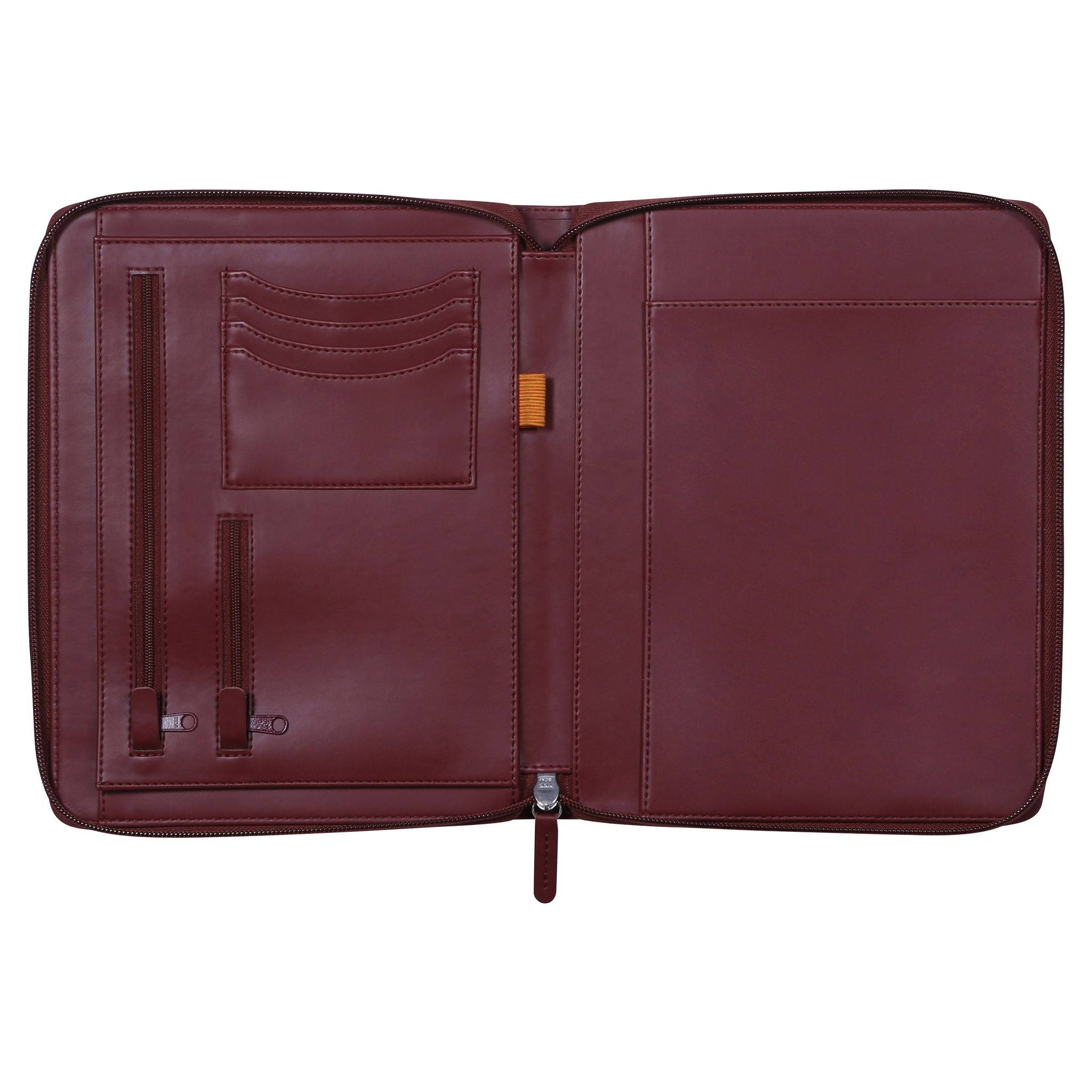 Rhodia Konferenzmappe, kleines Modell 19,5x25,5 cm, für Block A5 Weinrot 168107C