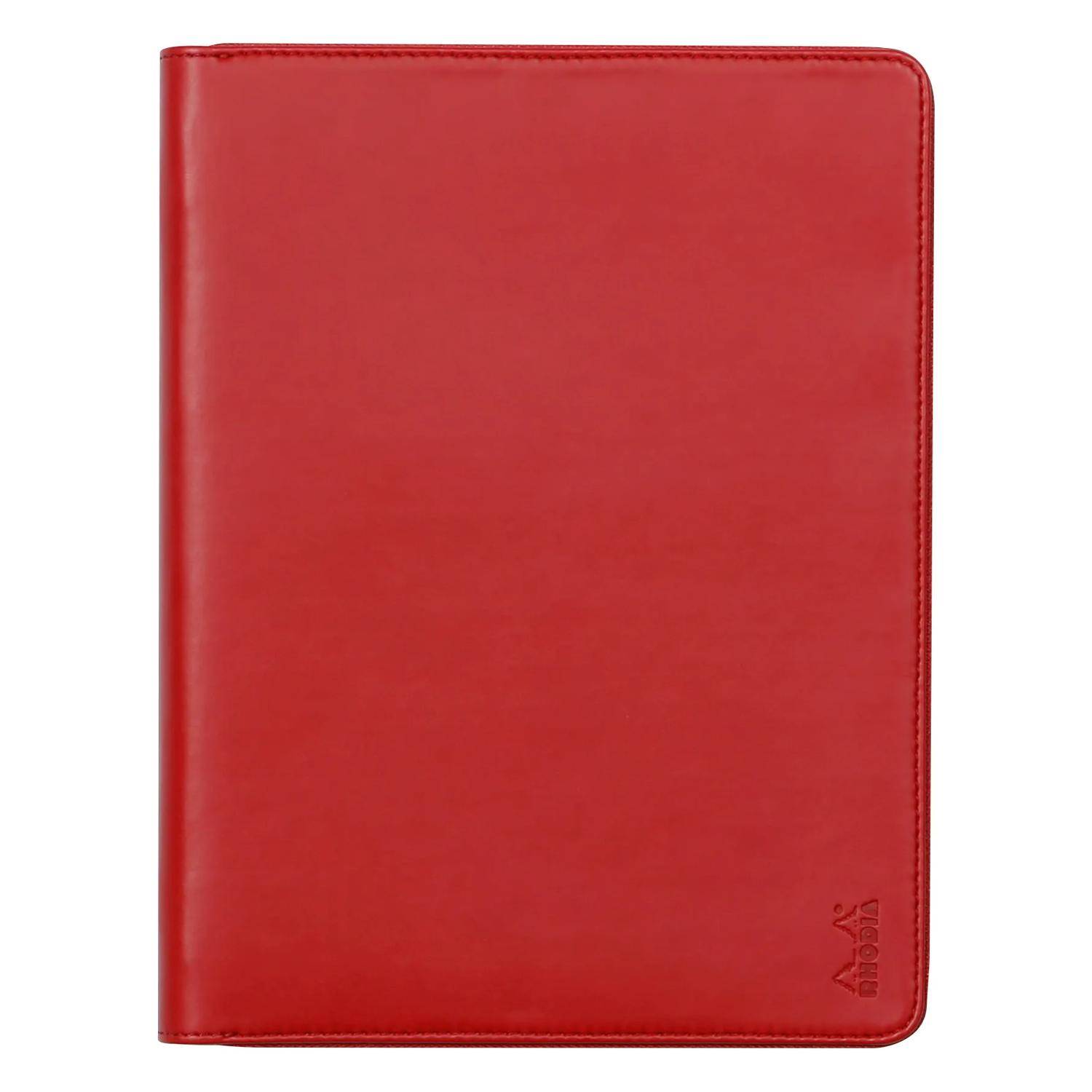 Rhodia Konferenzmappe, kleines Modell 19,5x25,5 cm, für Block A5 Mohnrot 168106C