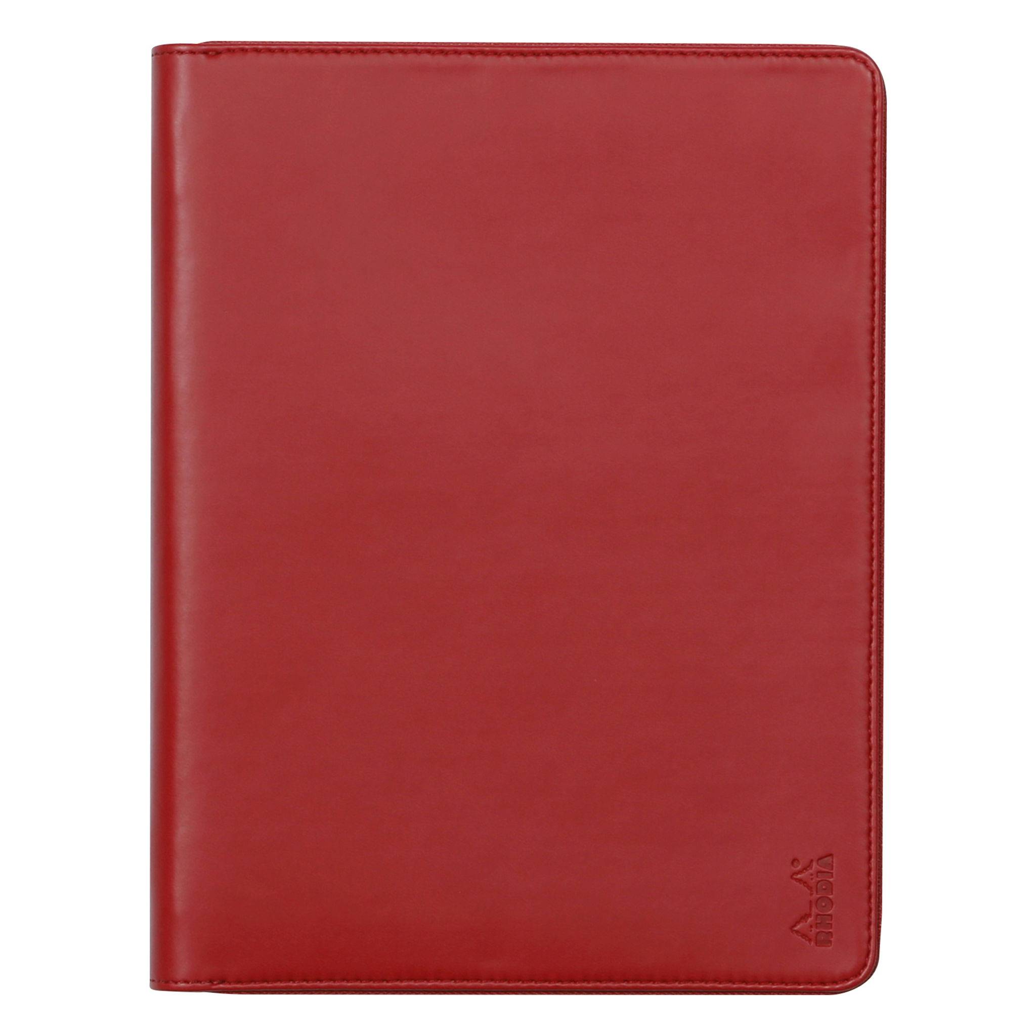 Rhodia Konferenzmappe, kleines Modell 19,5x25,5 cm, für Block A5 Mohnrot 168106C