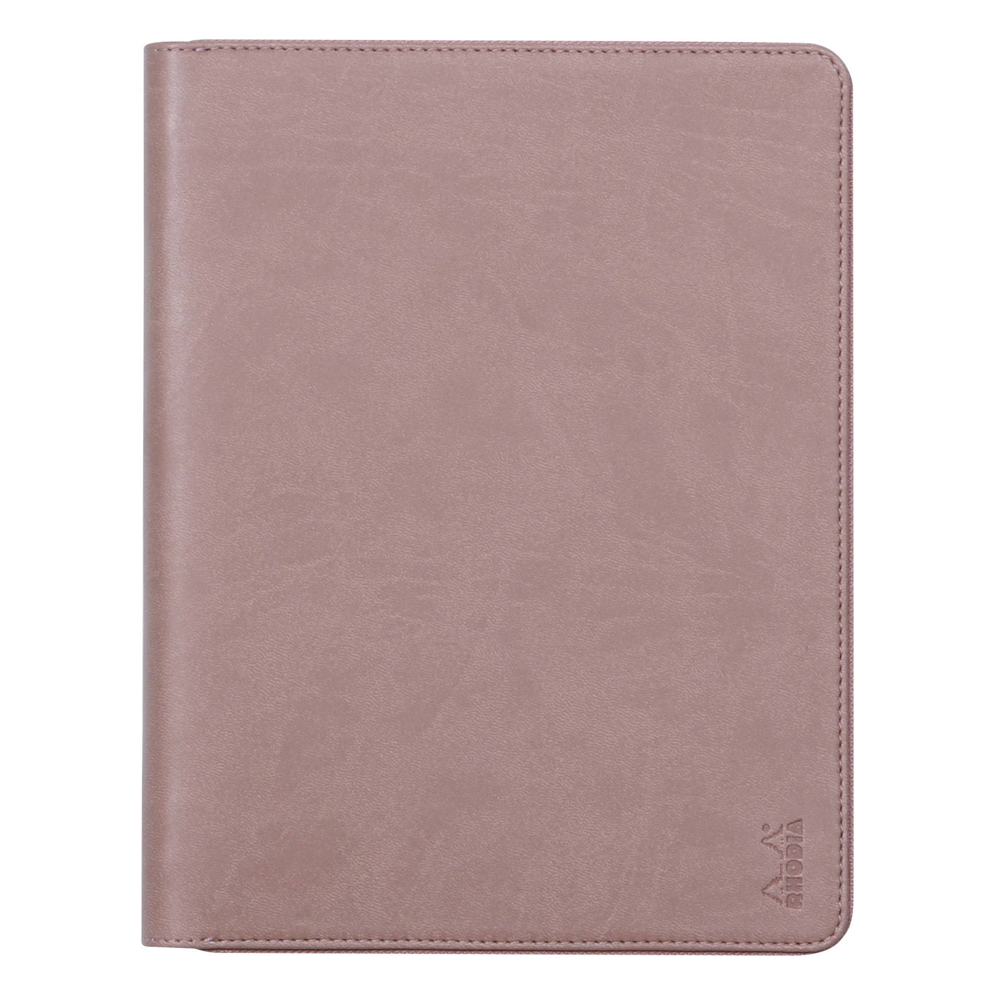 Rhodia Konferenzmappe, kleines Modell 19,5x25,5 cm, Block A5 Rosenholz 168108C
