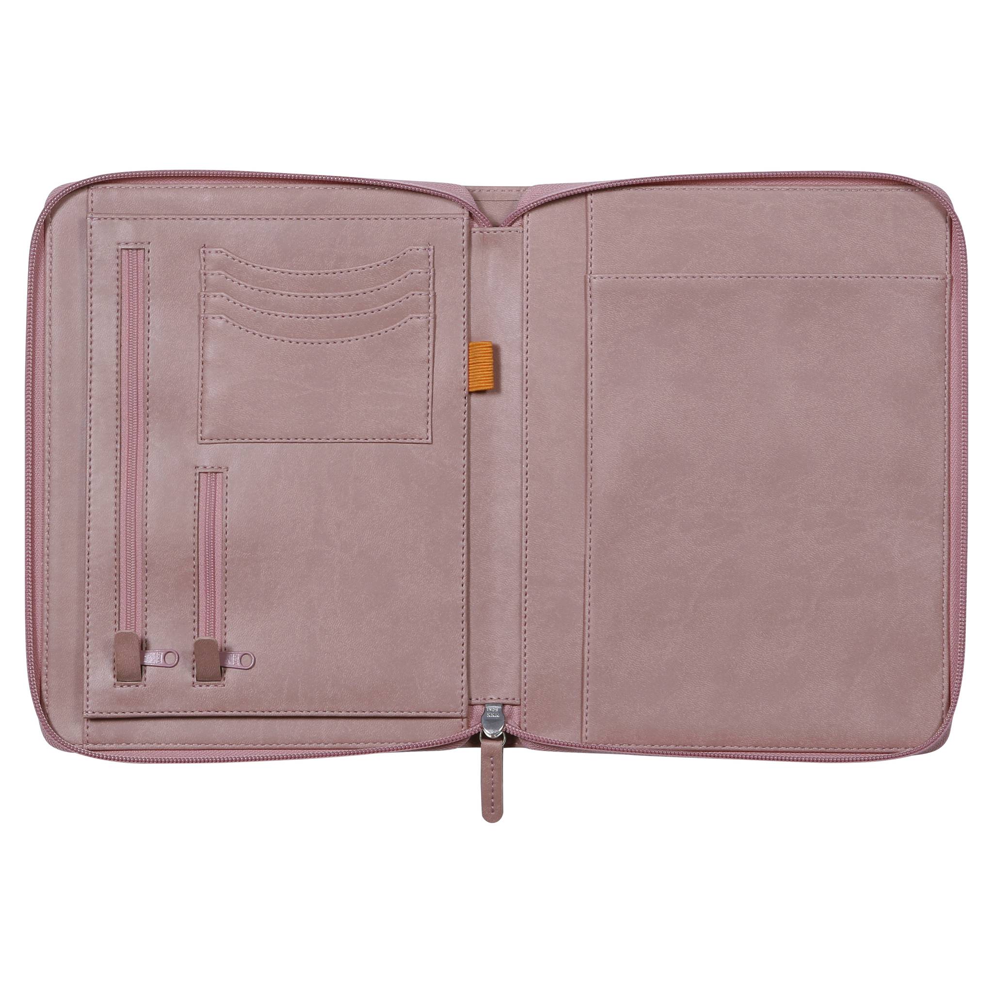 Rhodia Konferenzmappe, kleines Modell 19,5x25,5 cm, Block A5 Rosenholz 168108C