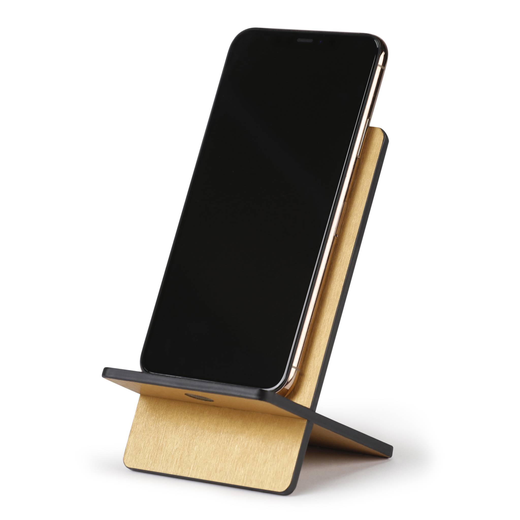 Rhodia Rhodiarama, Handyhalter italienischem Kunstleder 13x8x8,5 cm Gold 194402C