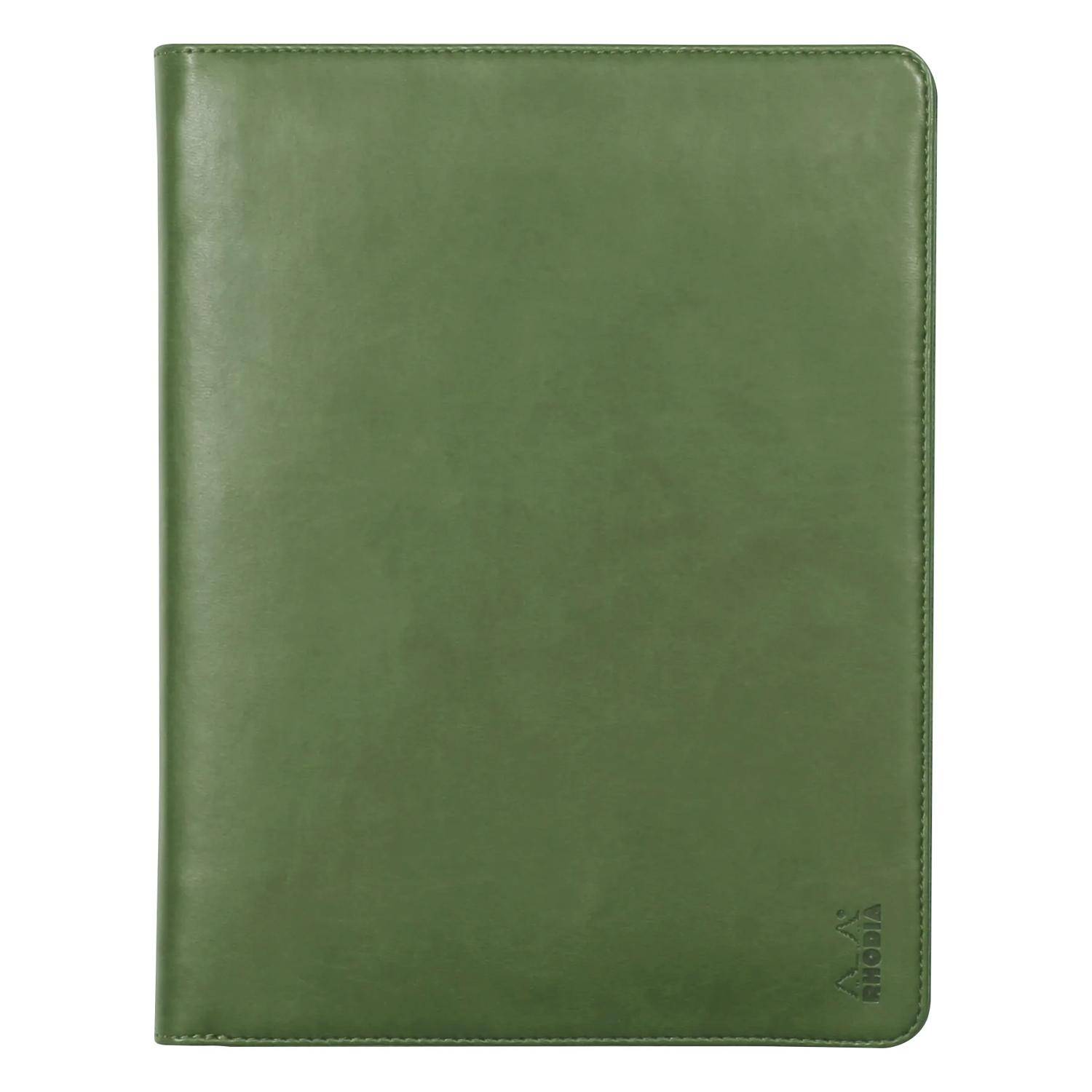 Rhodia Konferenzmappe, kleines Modell 19,5x25,5 cm, Block A5 Salbeigrün 168102C