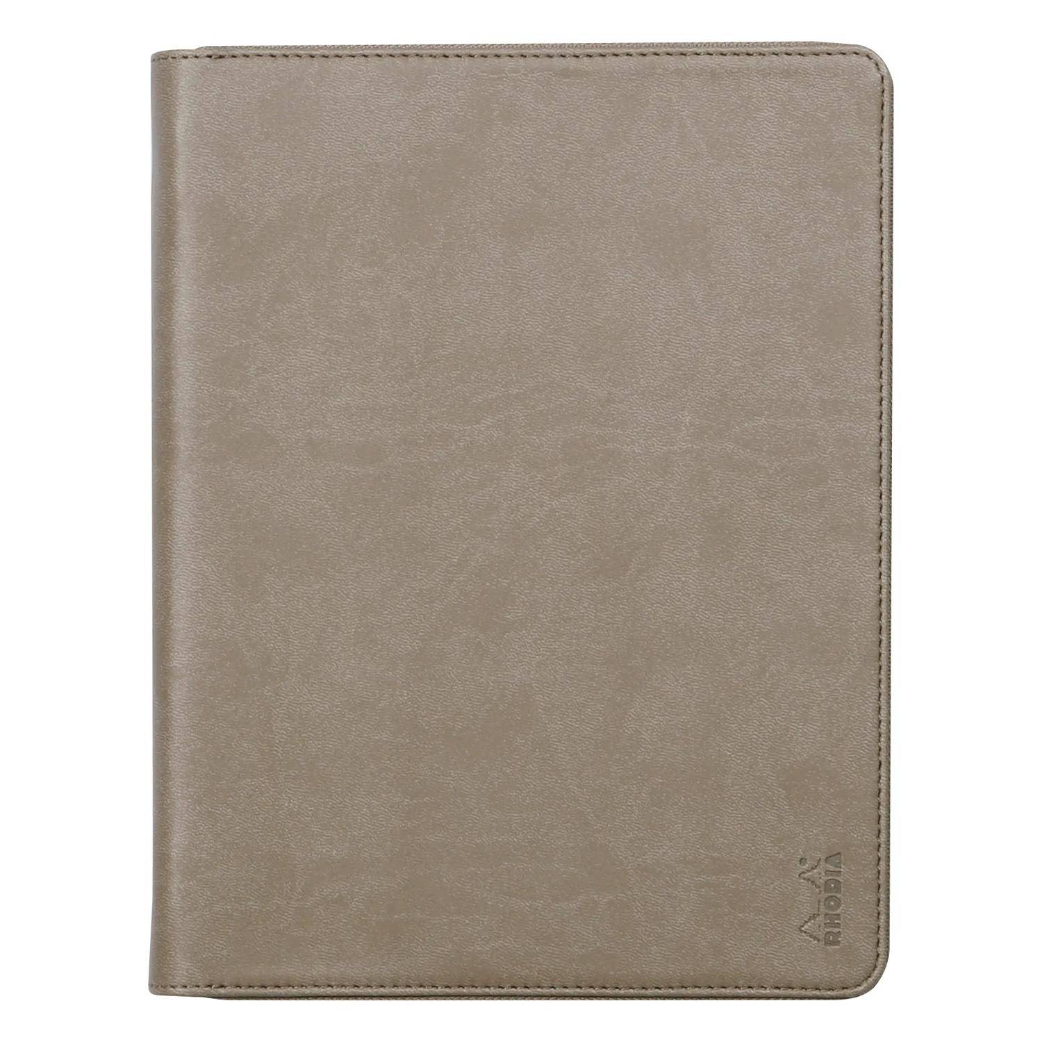 Rhodia Konferenzmappe, kleines Modell 19,5x25,5 cm, für Block A5 Taupe 168101C
