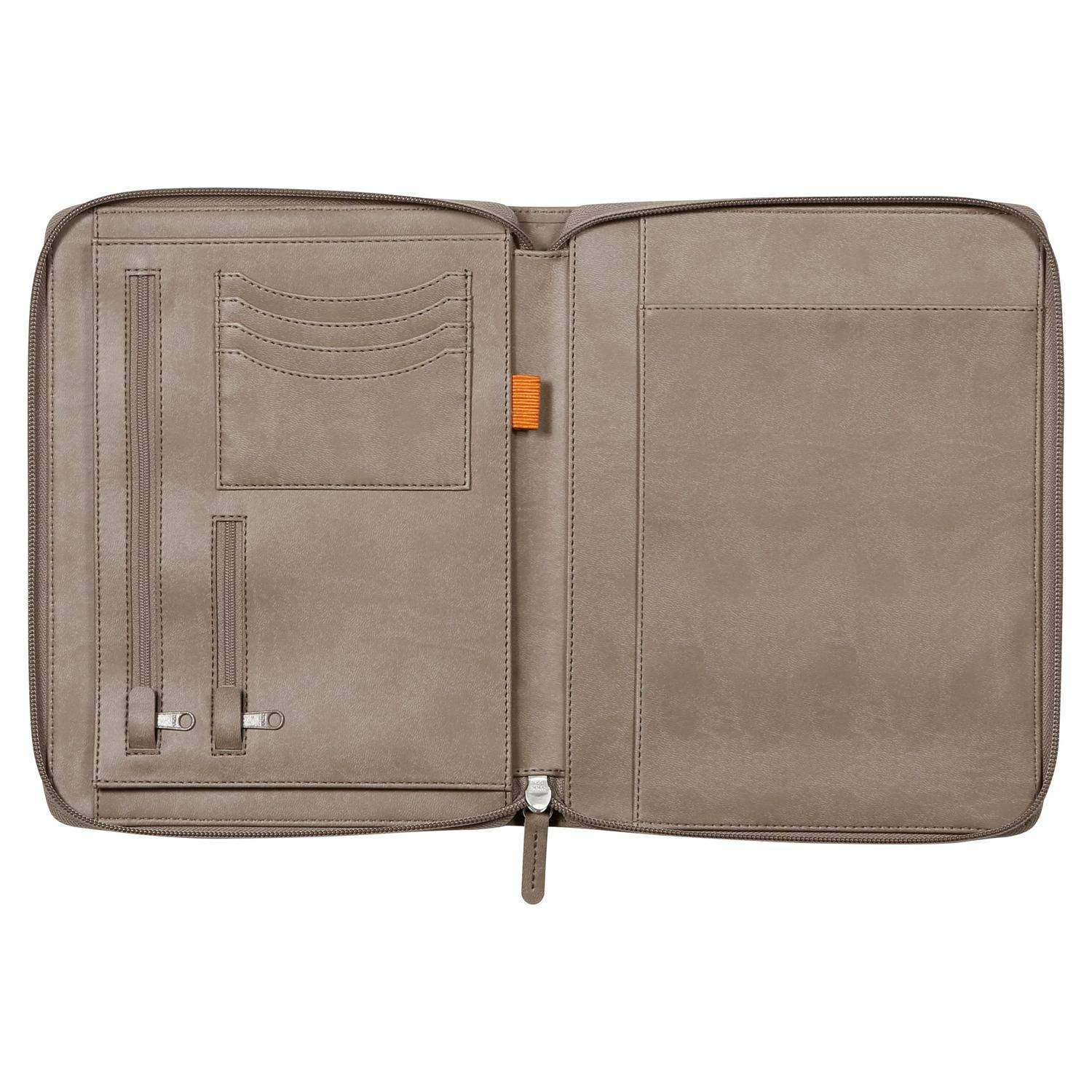 Rhodia Konferenzmappe, kleines Modell 19,5x25,5 cm, für Block A5 Taupe 168101C