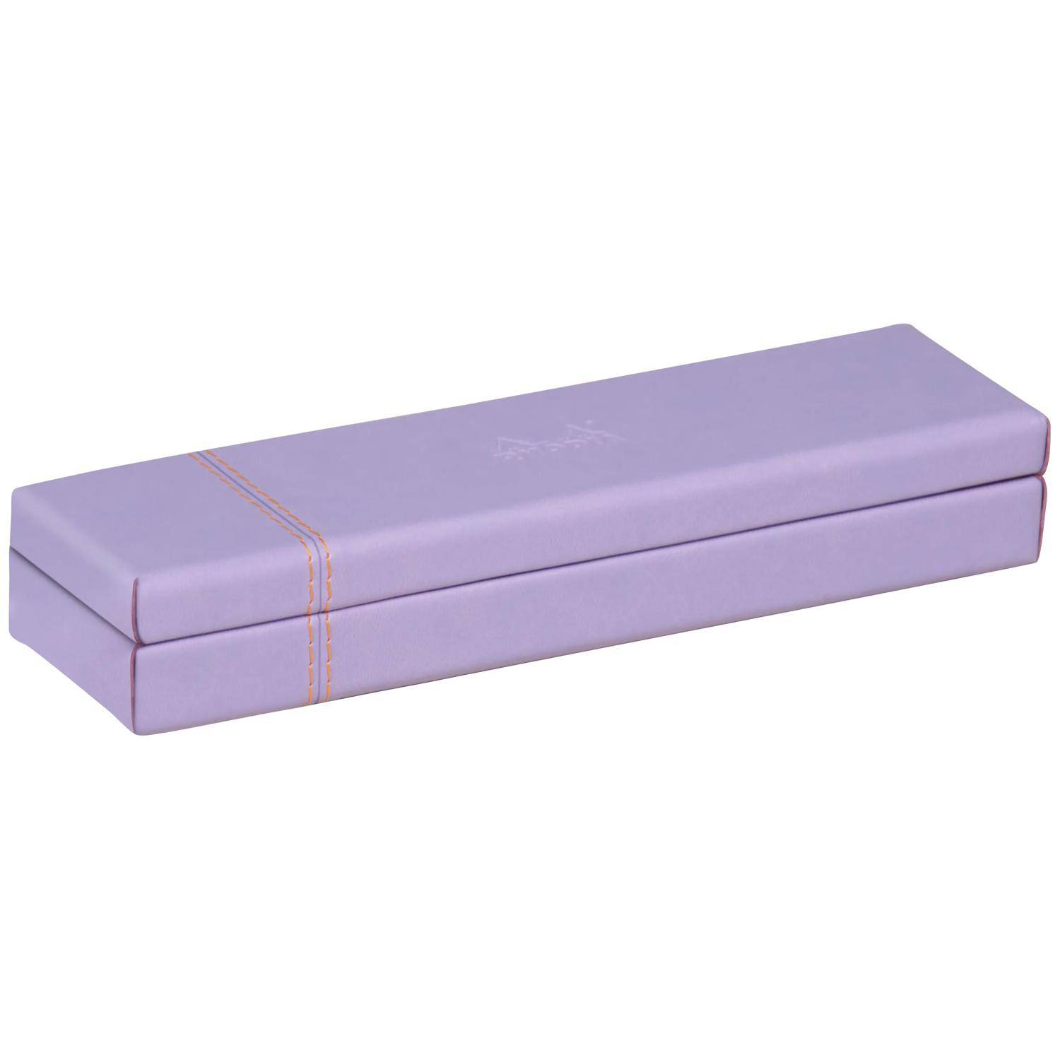 Rhodia Rhodiarama Stiftebox aus Kunstleder, 21x5,5x3cm - Schwertlilie 318879C