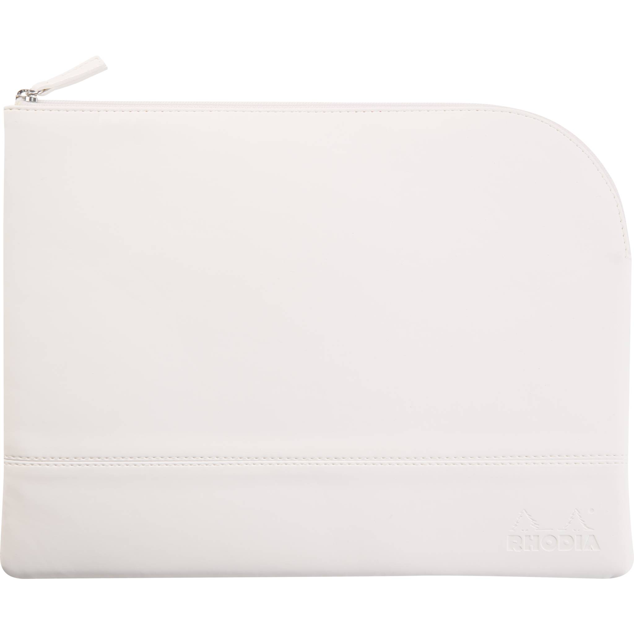 Rhodia Rhodiarama Etui aus Kunstleder mit Reißverschluss, 21x28 cm Weiß 116722C