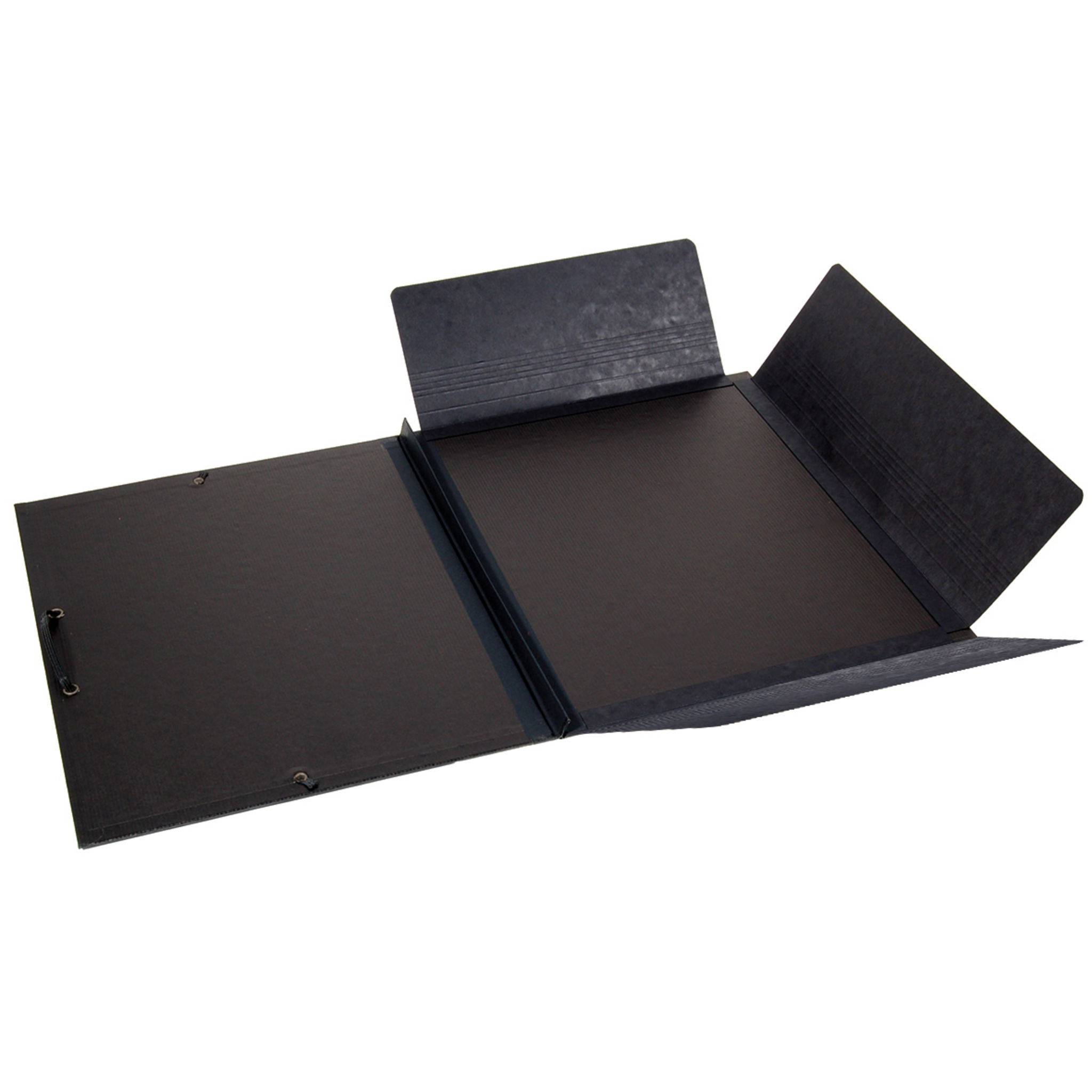 Rhodia Touch Zeichenmappe Gummizug 3 Klappen Kunstleder 32x45 cm Schwarz 116193C