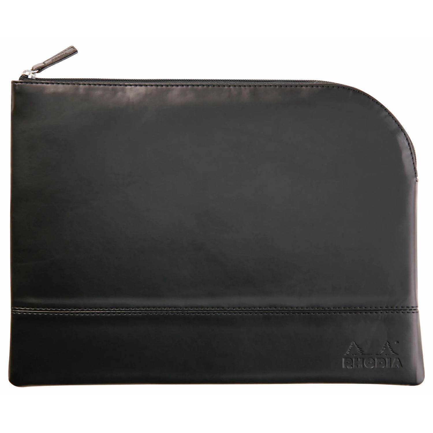 Rhodia Rhodiarama Etui aus Kunstleder Reißverschluss, 21x28 cm Schwarz 116723C