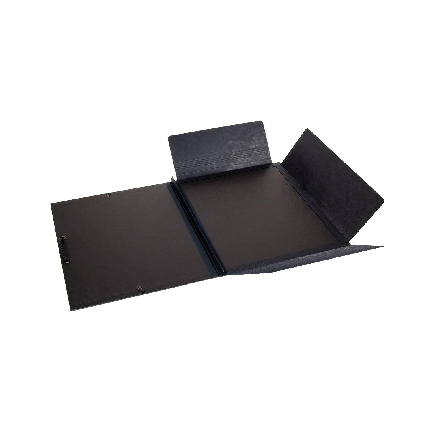 Rhodia Touch Zeichenmappe Gummizug 3 Klappen Kunstleder 32x45 cm Schwarz 116193C