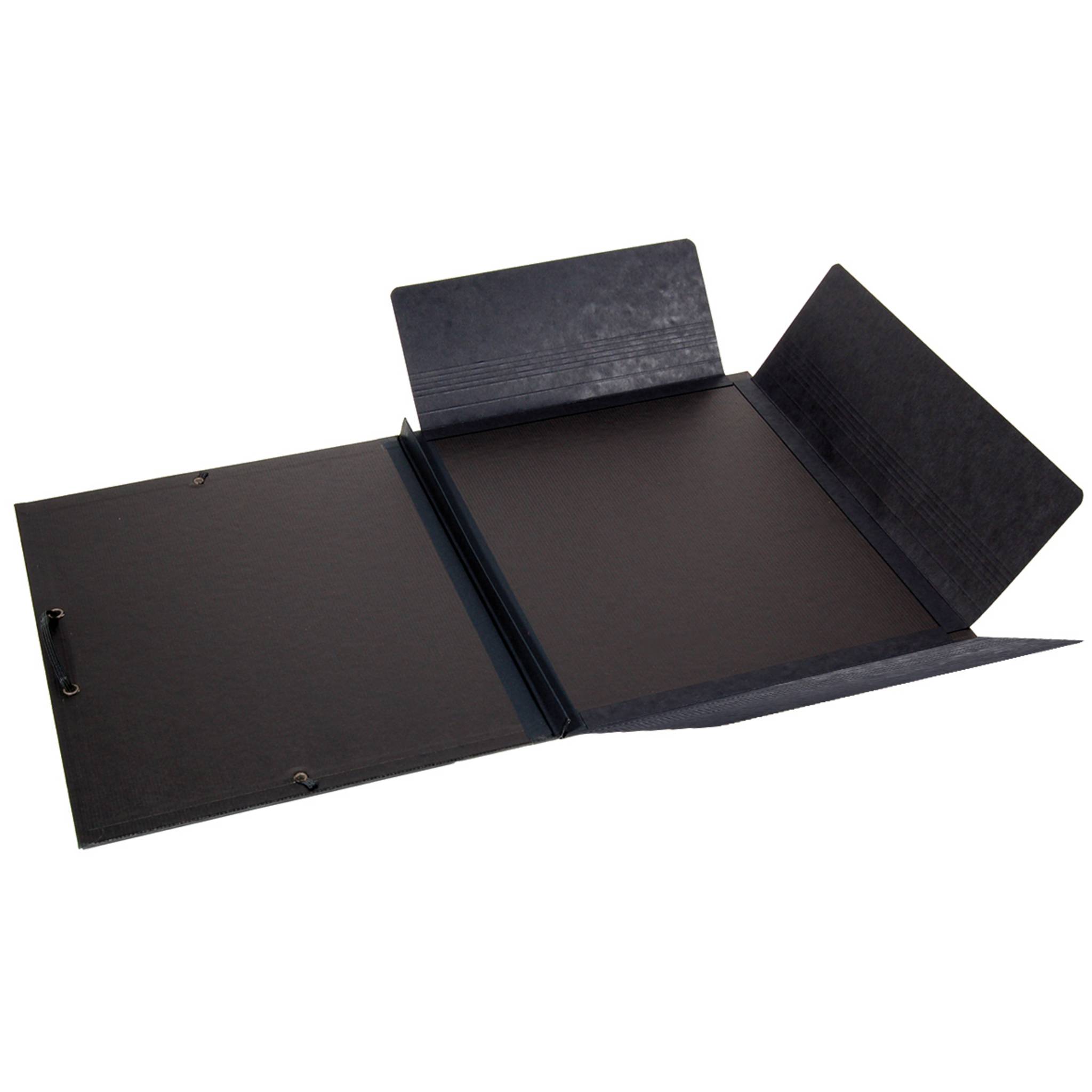 Rhodia Touch Zeichenmappe Gummizug 3 Klappen Kunstleder 32x45 cm Schwarz 116194C