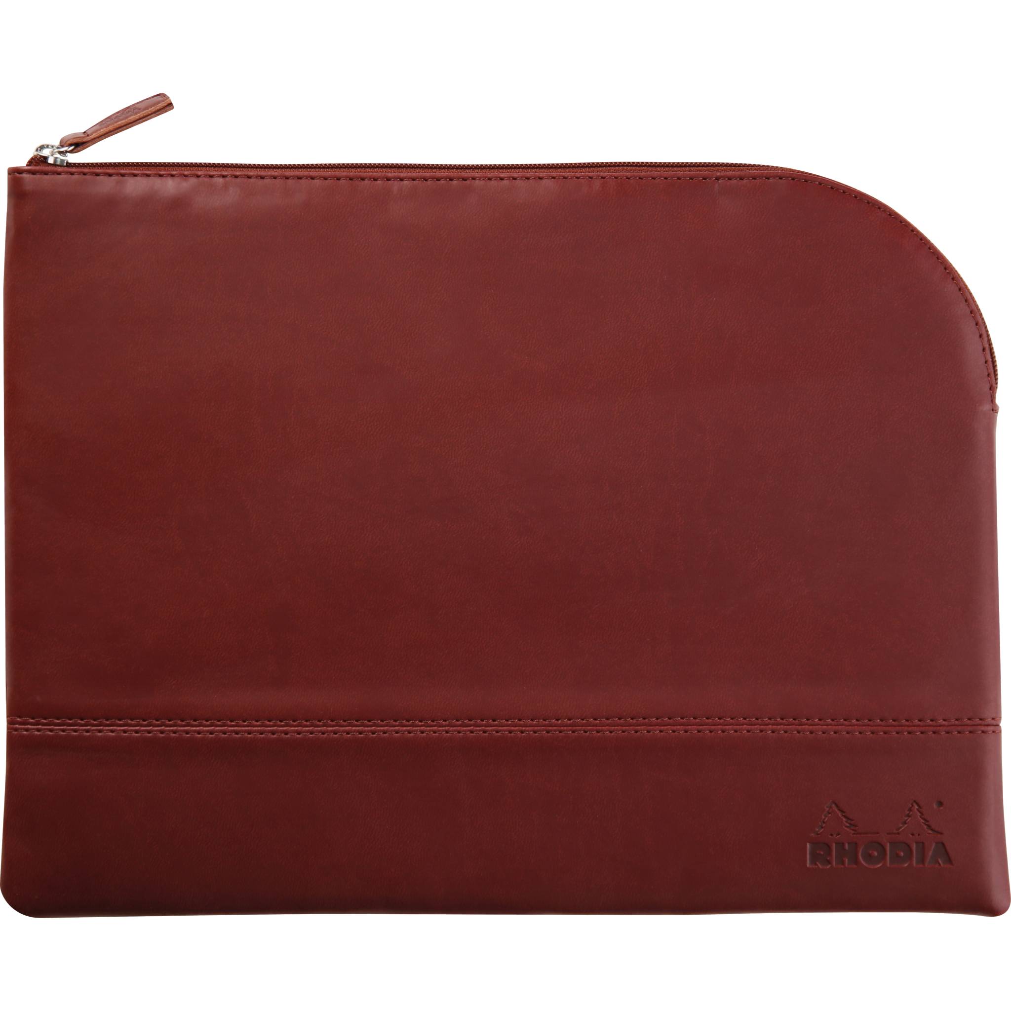 Rhodia Rhodiarama Etui aus Kunstleder Reißverschluss, 21x28 cm Weinrot 116727C
