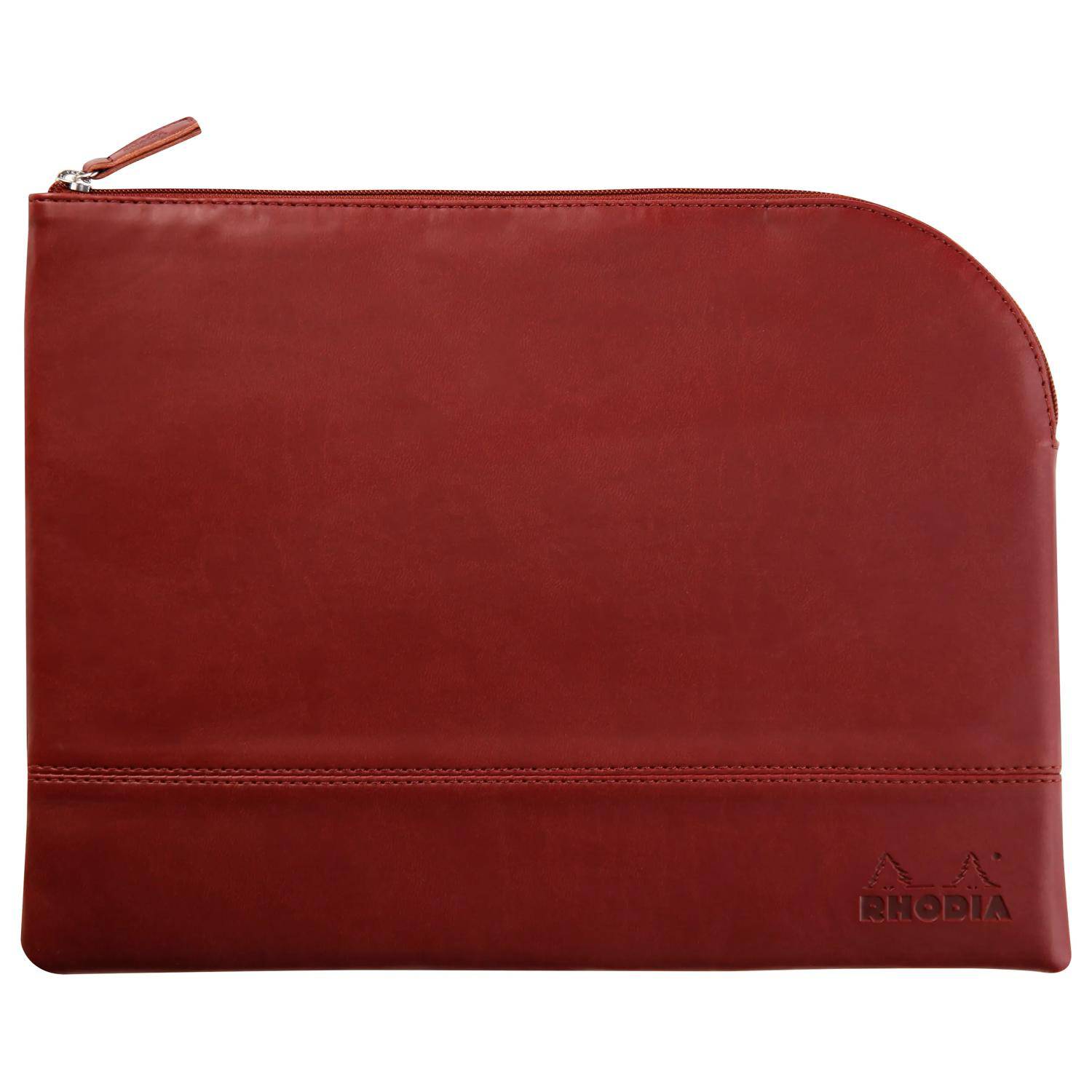 Rhodia Rhodiarama Etui aus Kunstleder Reißverschluss, 21x28 cm Weinrot 116727C