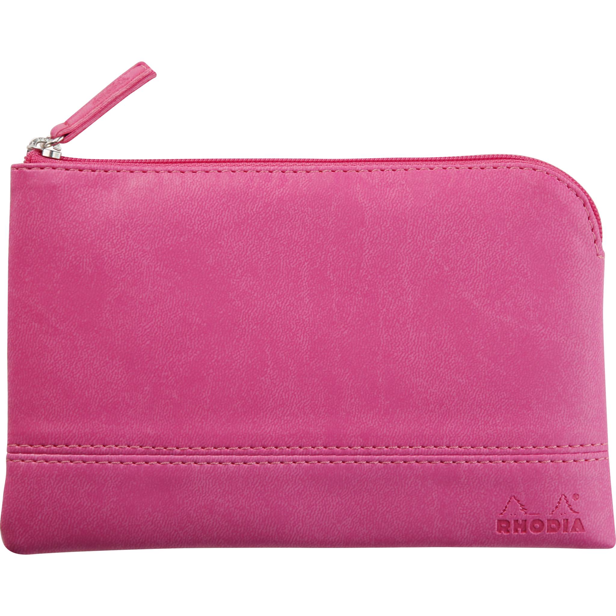 Rhodia Rhodiarama Etui aus Kunstleder Reißverschluss, 11x17 cm Fuchsia 116542C