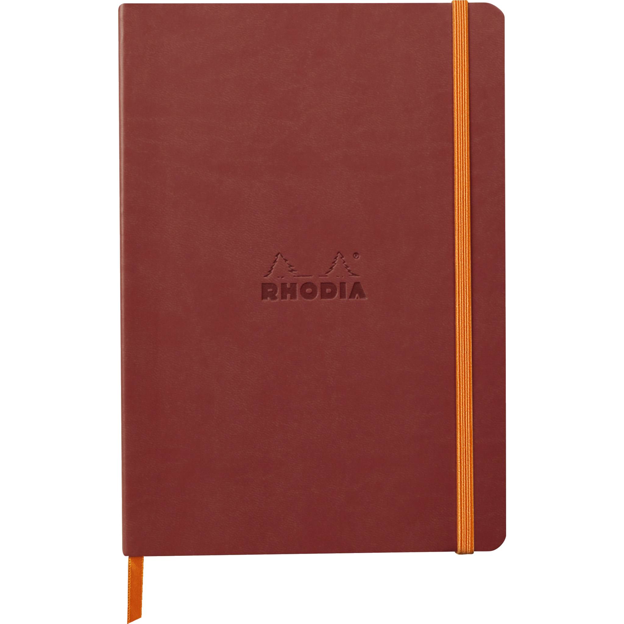 Rhodia Notizbuch A5 Softcover, 80 Bl elfenbein 90g, liniert, Nacarat 117371C