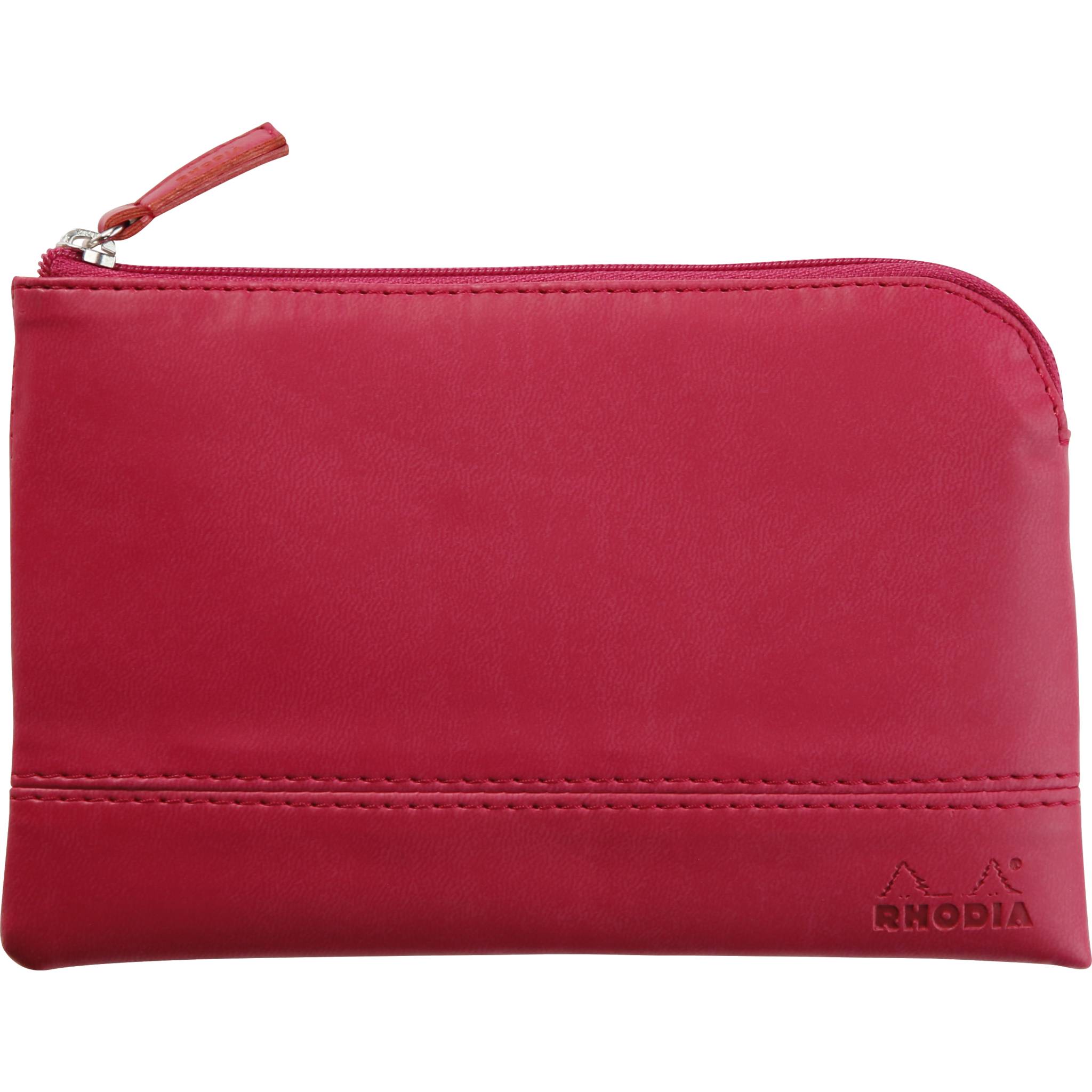 Rhodia Rhodiarama Etui aus Kunstleder Reißverschluss, 11x17 cm Himbeer 116543C