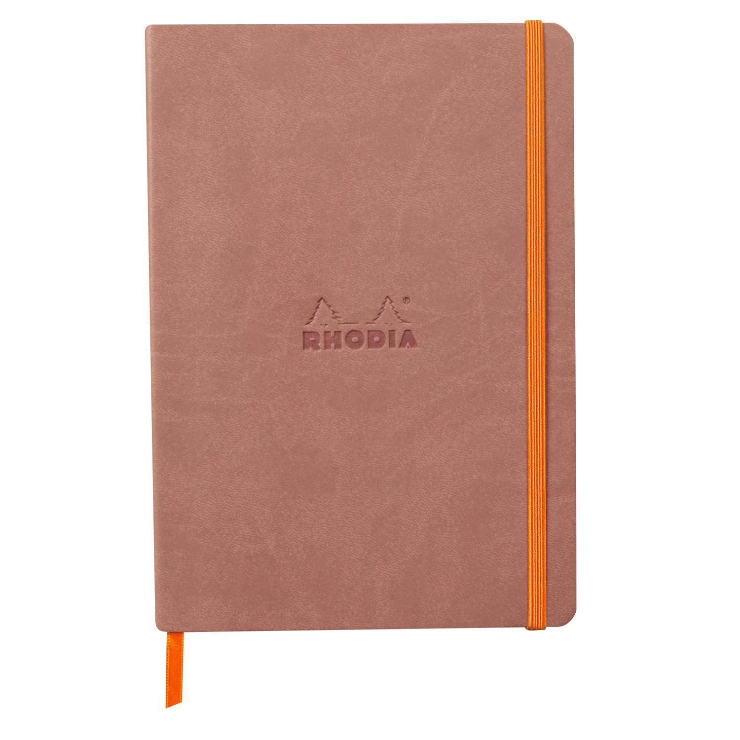 Rhodia Notizbuch A5 Softcover, 80 Bl 90g, dot/punktkariert, Rosenholz 117438C