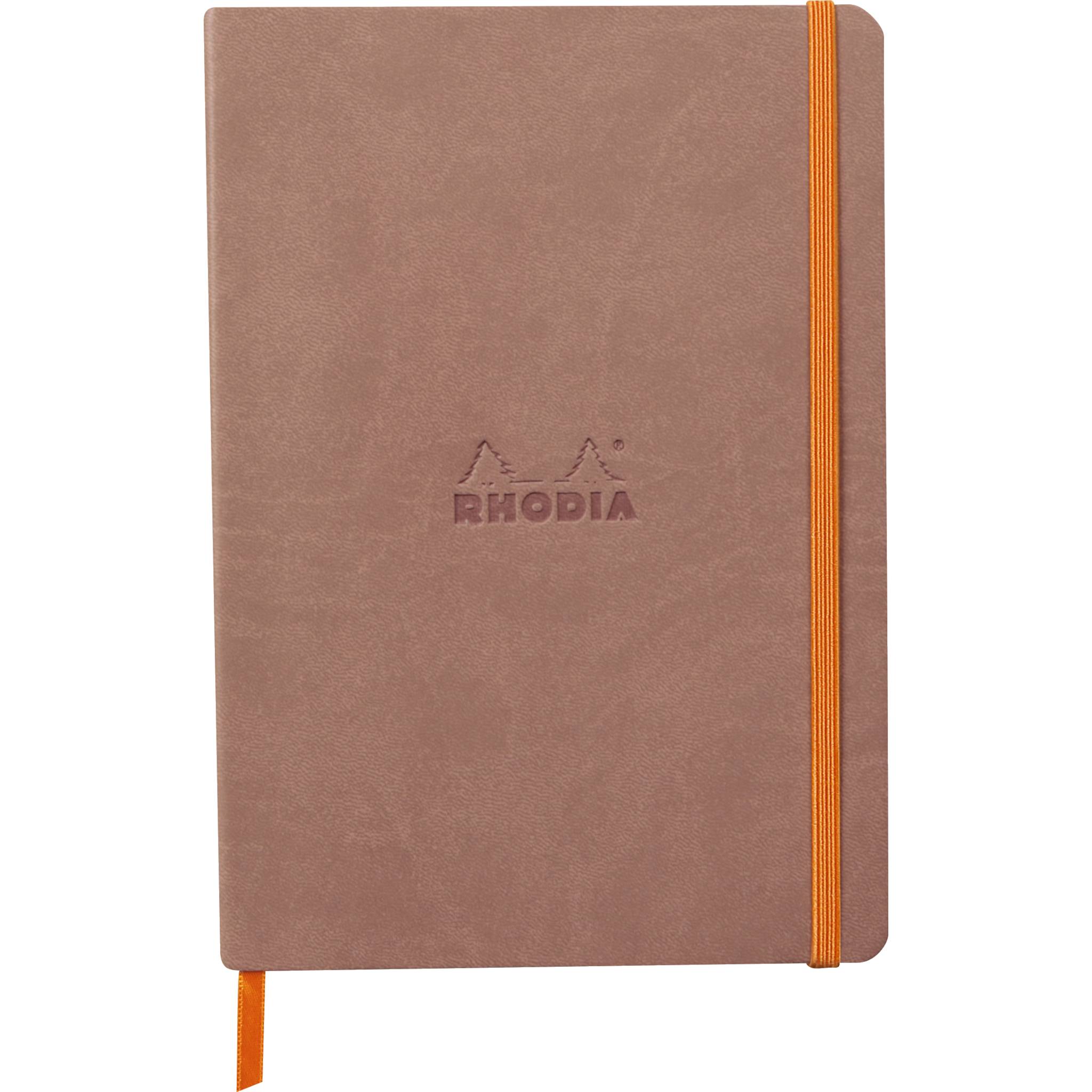 Rhodia Notizbuch A5 Softcover, 80 Bl 90g, dot/punktkariert, Rosenholz 117438C