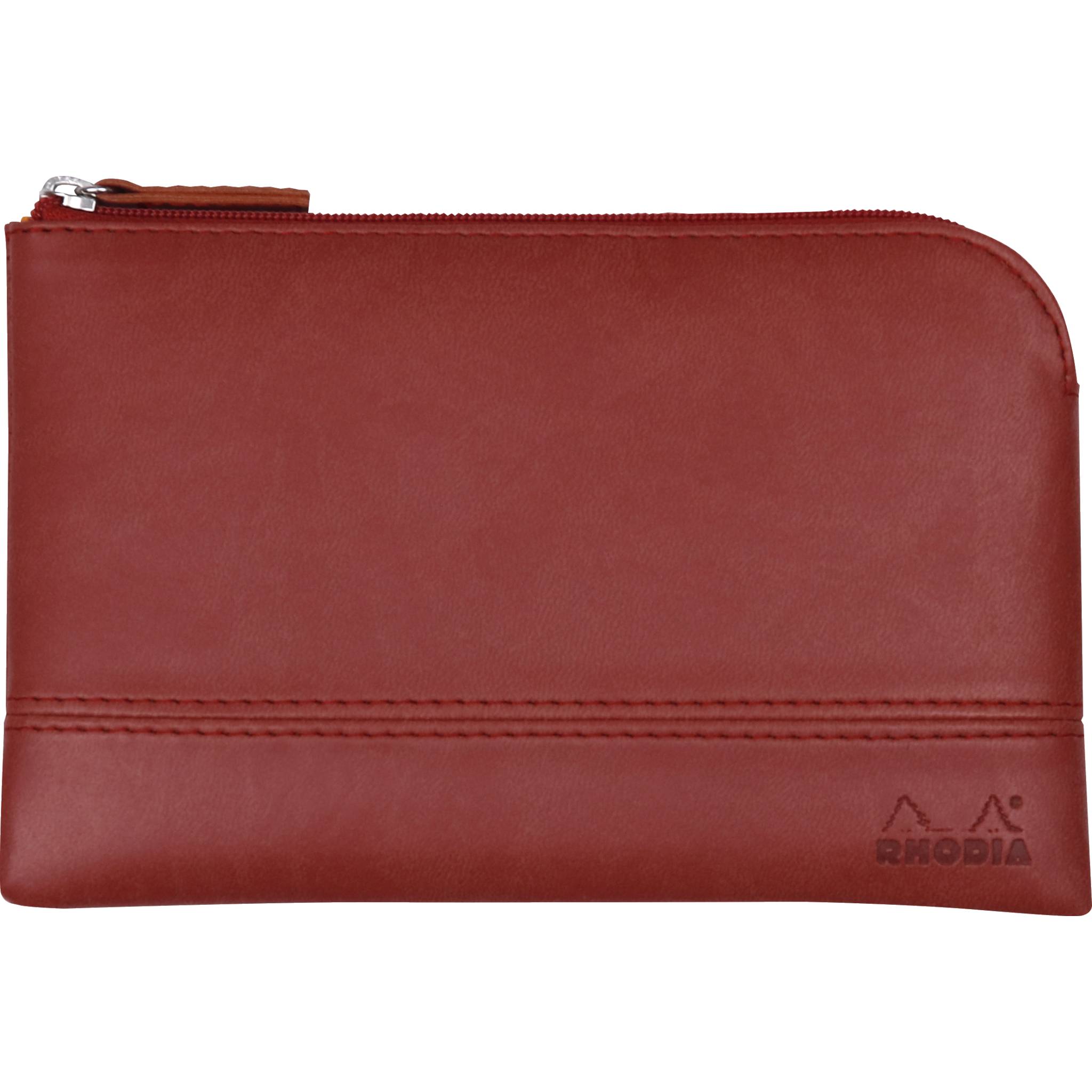 Rhodia Rhodiarama Etui aus Kunstleder Reißverschluss, 11x17 cm Mohnrot 116544C