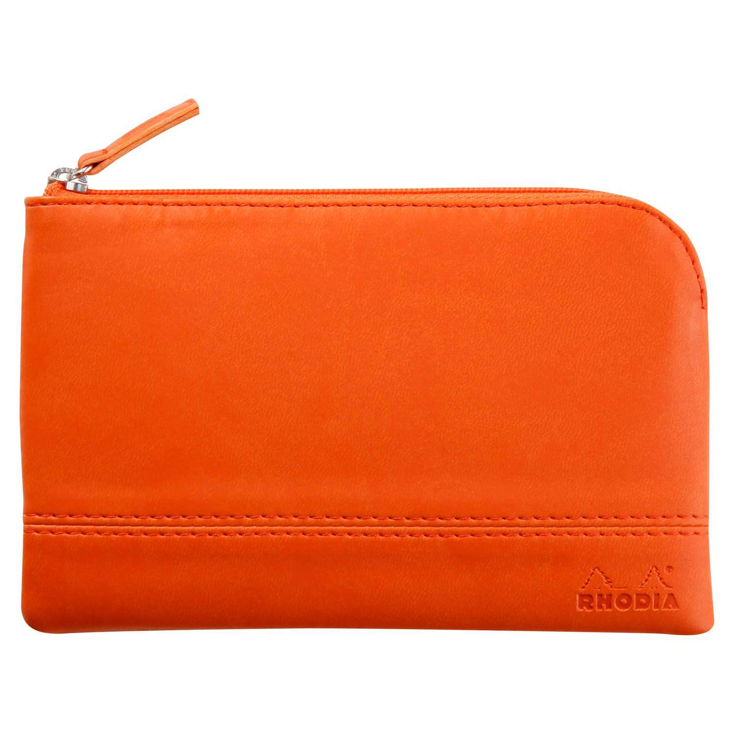 Rhodia Rhodiarama Etui aus Kunstleder Reißverschluss, 11x17 cm Tangerine 116546C