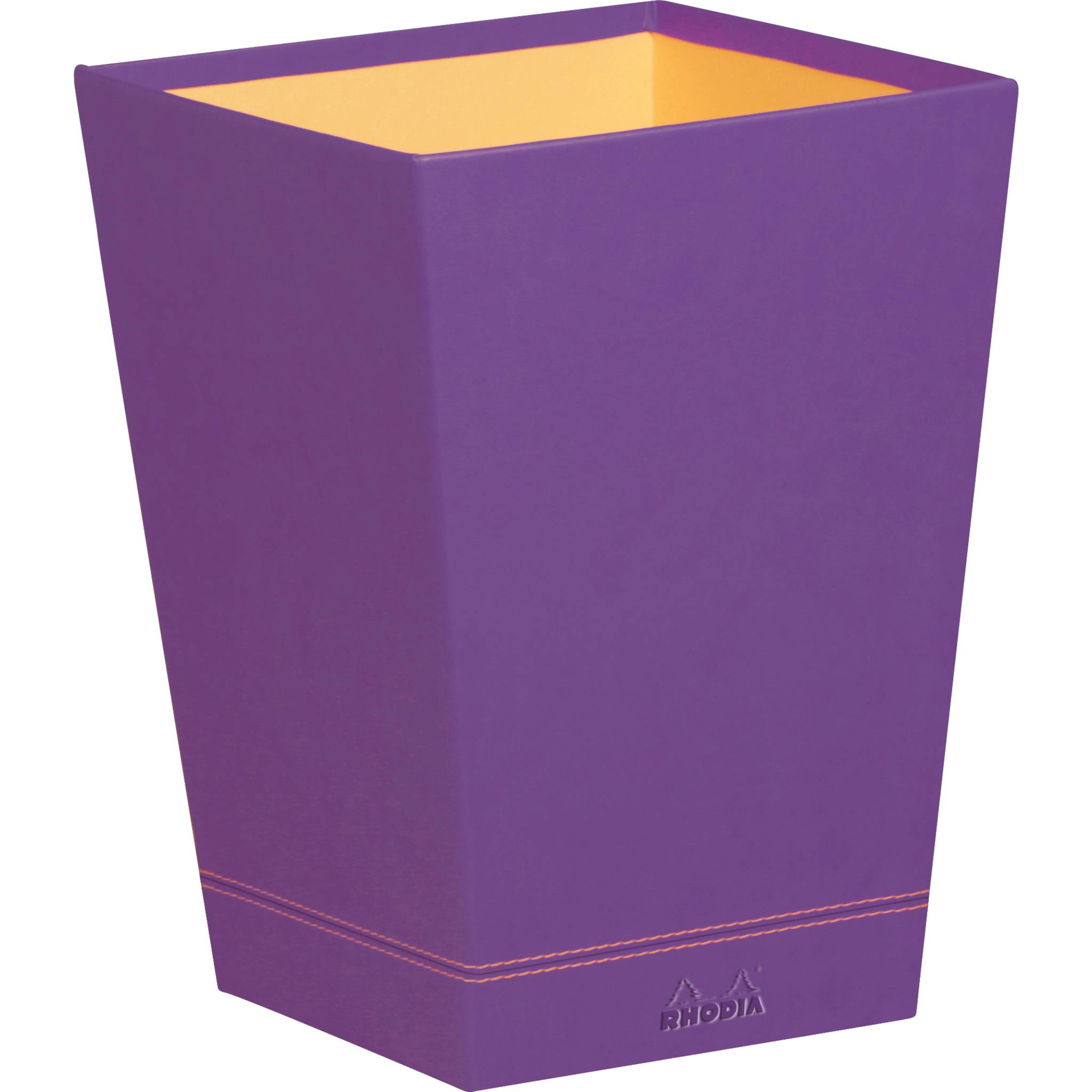 Rhodia Rhodiarama Papierkorb aus Kunstleder, 27x27x32cm - Violett 318920C