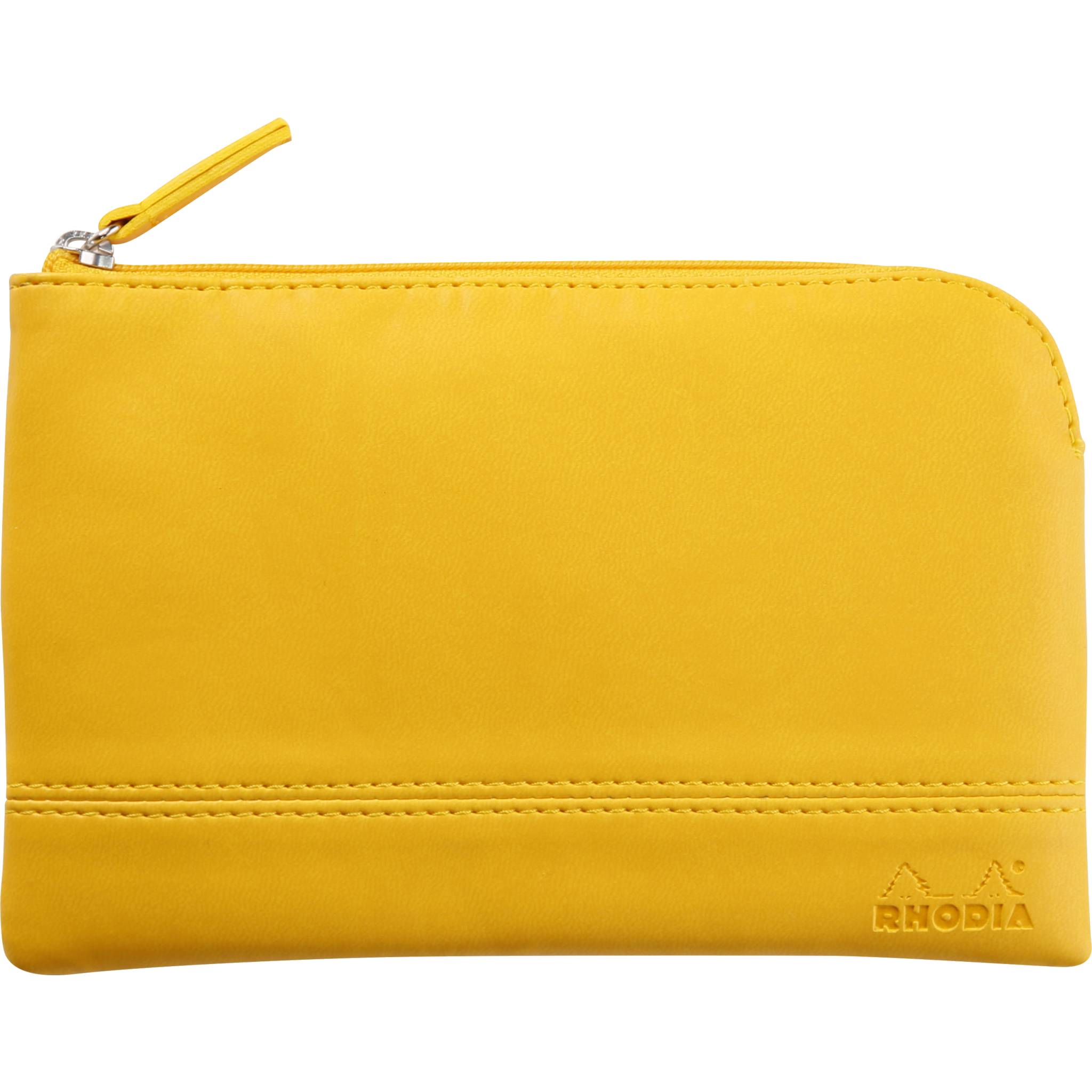 Rhodia Rhodiarama Etui aus Kunstleder Reißverschluss, 11x17 cm Narzisse 116548C