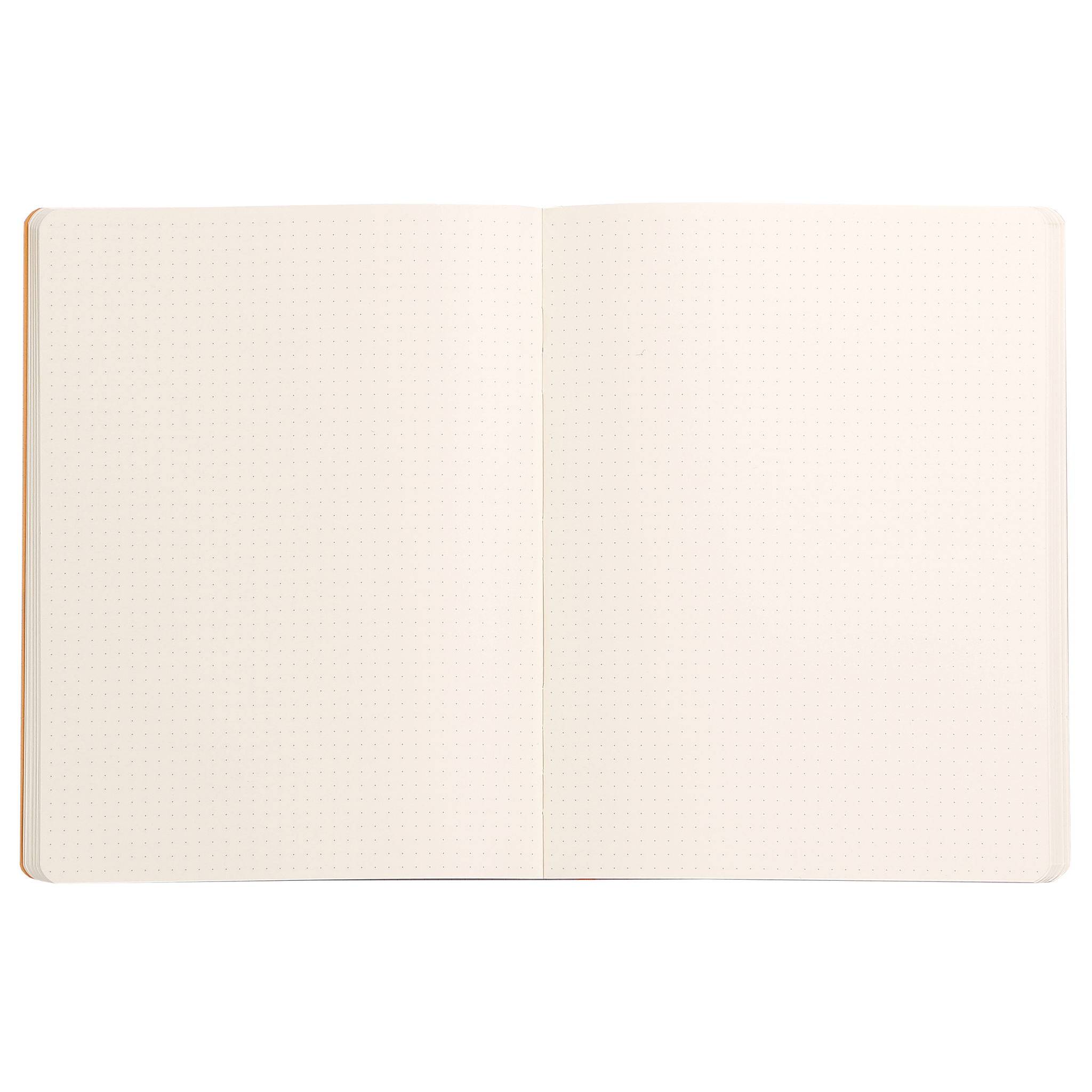 Rhodia Notizbuch 19x25cm, 80 Bl dot/kariert, Papier 90g, Orange 117565C