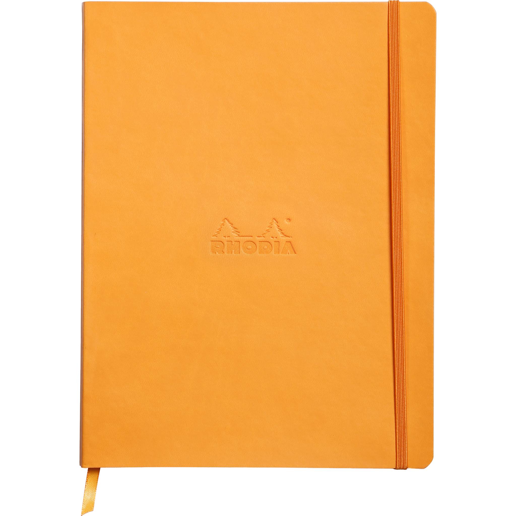 Rhodia Notizbuch 19x25cm, 80 Bl dot/kariert, Papier 90g, Orange 117565C