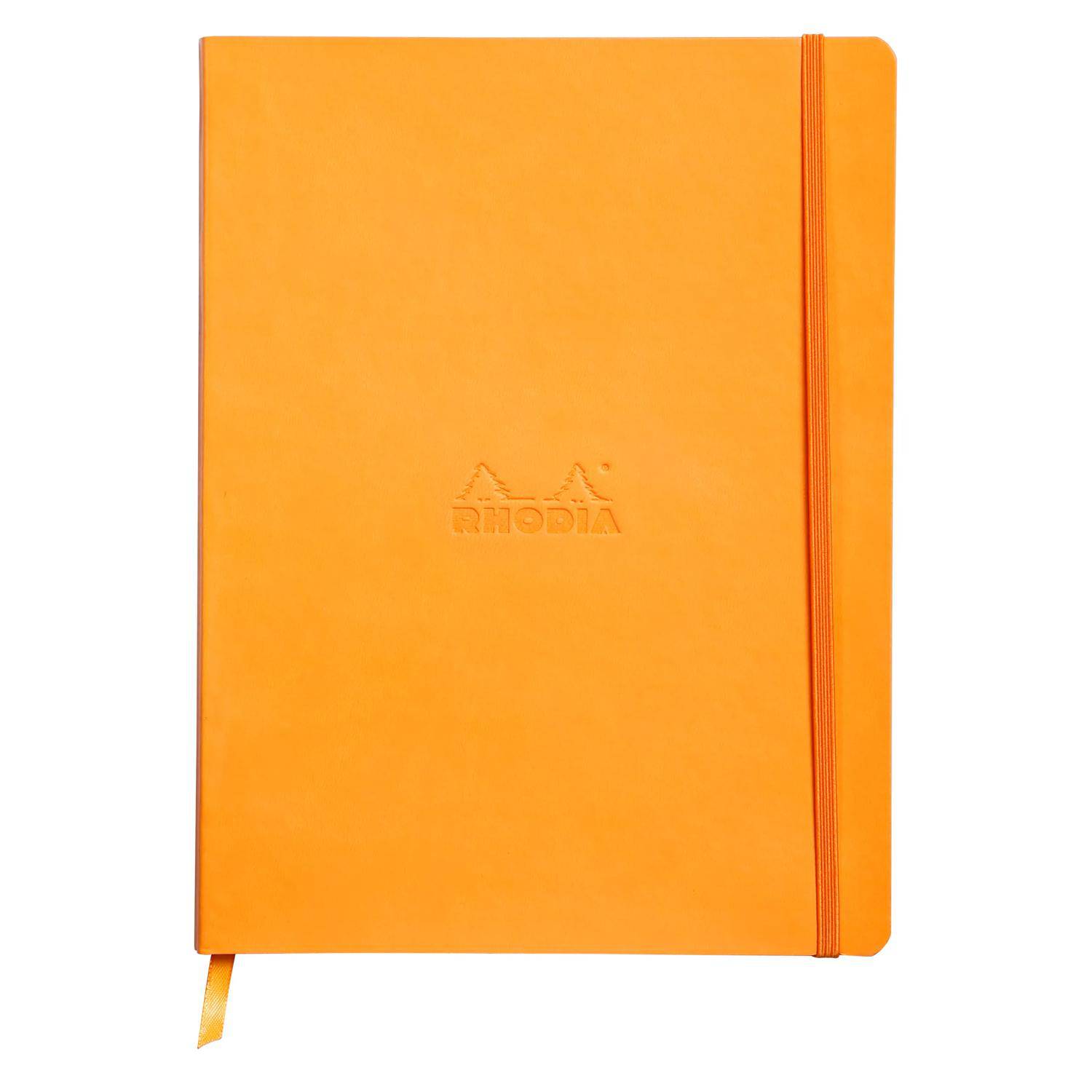 Rhodia Notizbuch 19x25cm, 80 Bl dot/kariert, Papier 90g, Orange 117565C