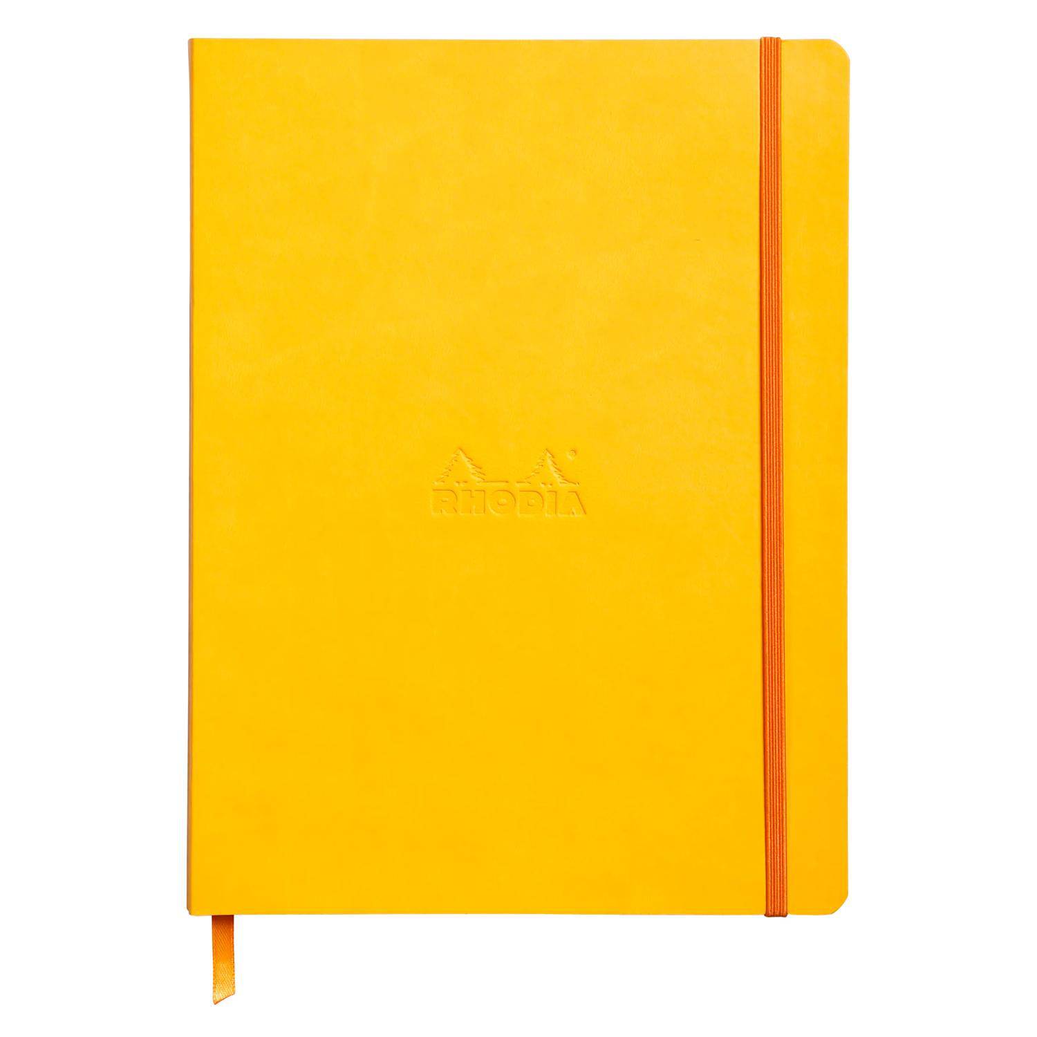 Rhodia Notizbuch 19x25cm, 80 Bl dot/kariert, Papier 90g, Narzisse 117566C