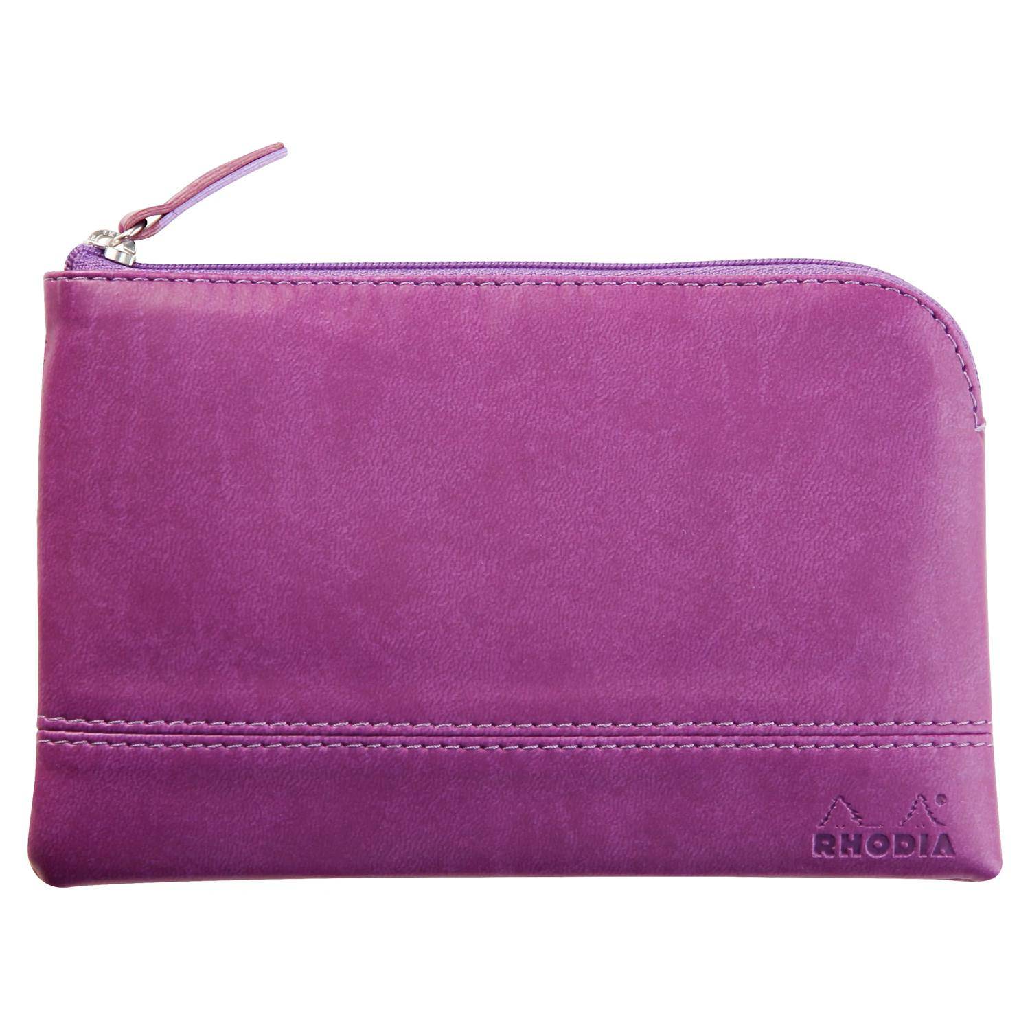 Rhodia Rhodiarama Etui aus Kunstleder Reißverschluss, 11x17 cm Violett 116540C